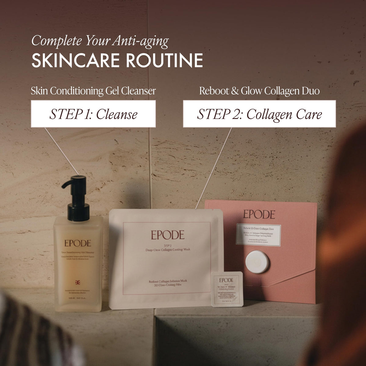 EPODE Gel limpiador facial coreano sin espuma, 150 ml (5,07 onzas líquidas).