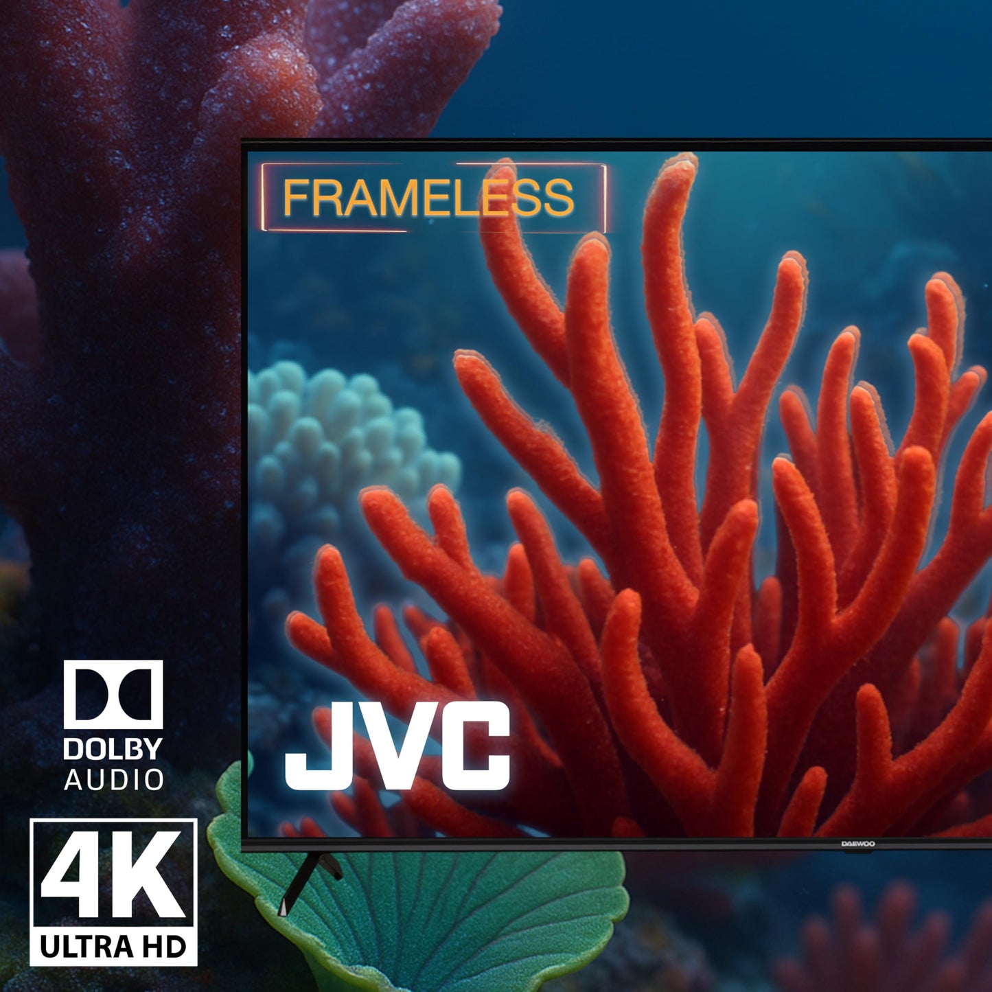 Televisión Pantalla 55 Pulgadas JVC Roku TV 4K UHD SI55URF