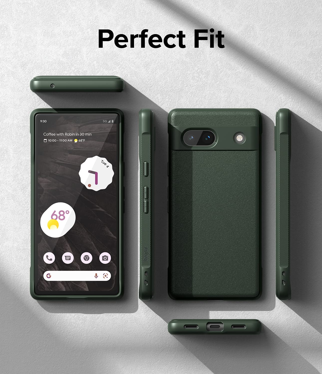 Funda Ringke Onyx Verde Oscuro Anti Huella para Google Pixel 7a 5G