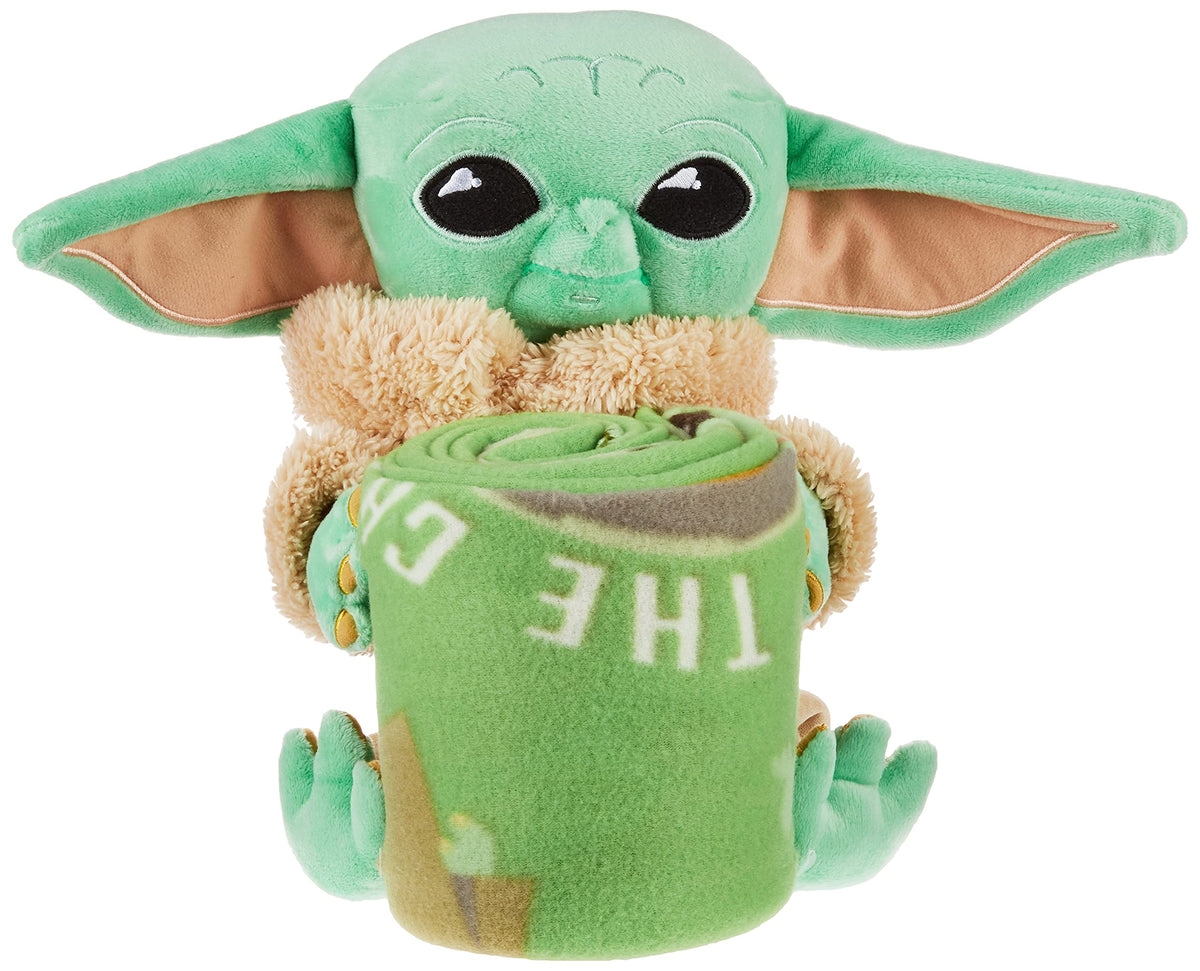 Northwest Star Wars - Juego de Manta de Almohada y Forro Polar The Mandalorian Character Hugger, 40 x 50 Pulgadas, el niño