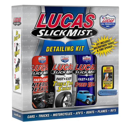 Lucas Oil 10558 Kit Completo de Detallado Slick Mist, 3 Piezas