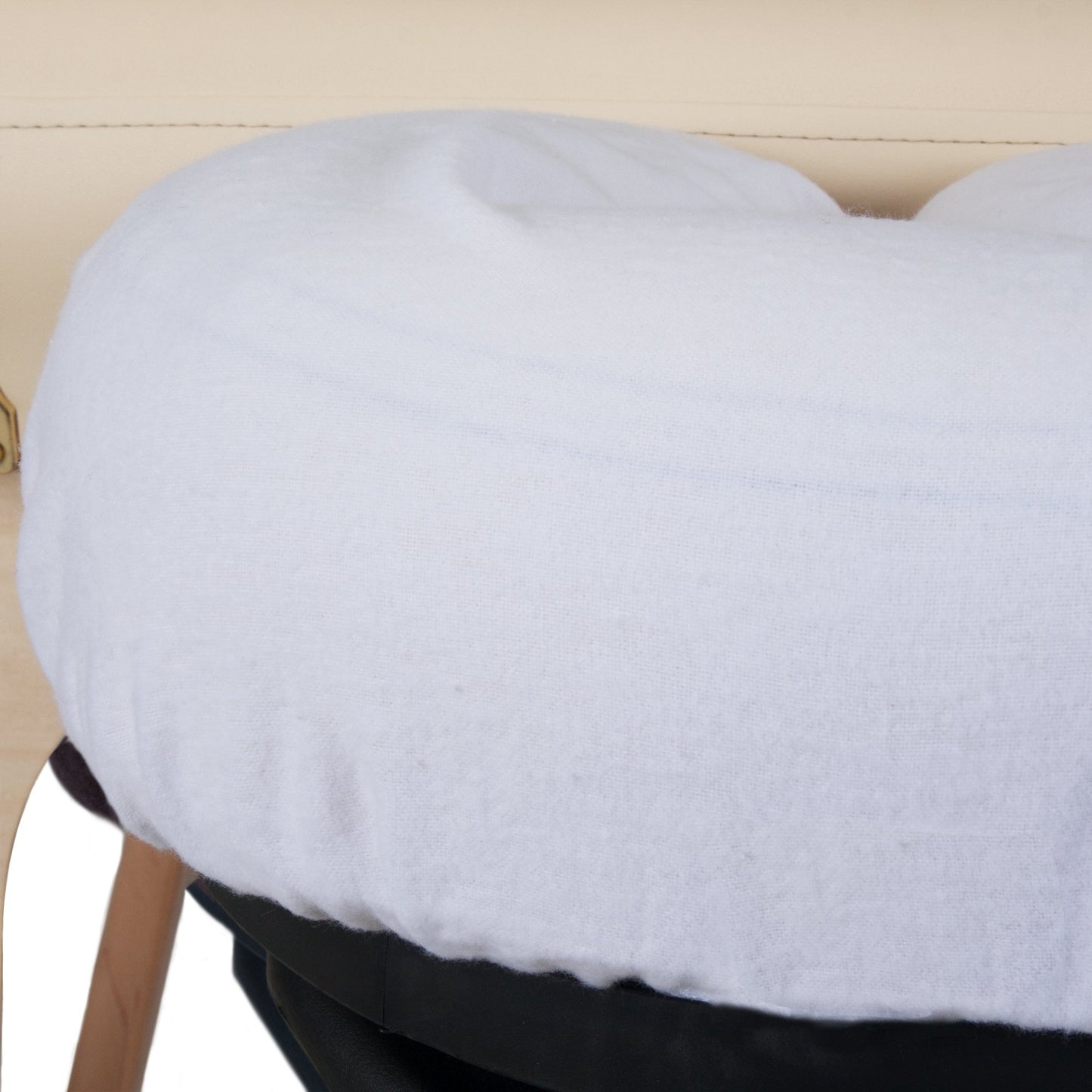 Fundas para Almohada EarthLite Blanco Franela 100% Algodón Natural para Mesa de Masaje (Juego de 2)