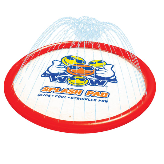Almohadilla Inflable WOW Sports Gigante Azul con Rociador de Agua para Fiesta de Verano