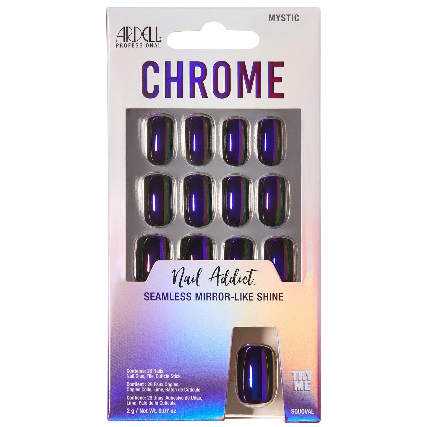 Esmalte para uñas Ardell Nail Addict color Cromado Mystic