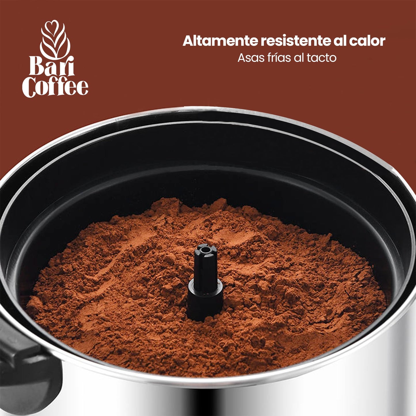 Baricoffee Cafetera 6 Litros, 40 Tazas, Cafetera Electrica, Tapa con Asas, Acero Inoxidable, Cafeteras Automaticas, Dispensador de Bebidas, Filtro Permanente Lavable, Dispensador de Bebidas Calientes
