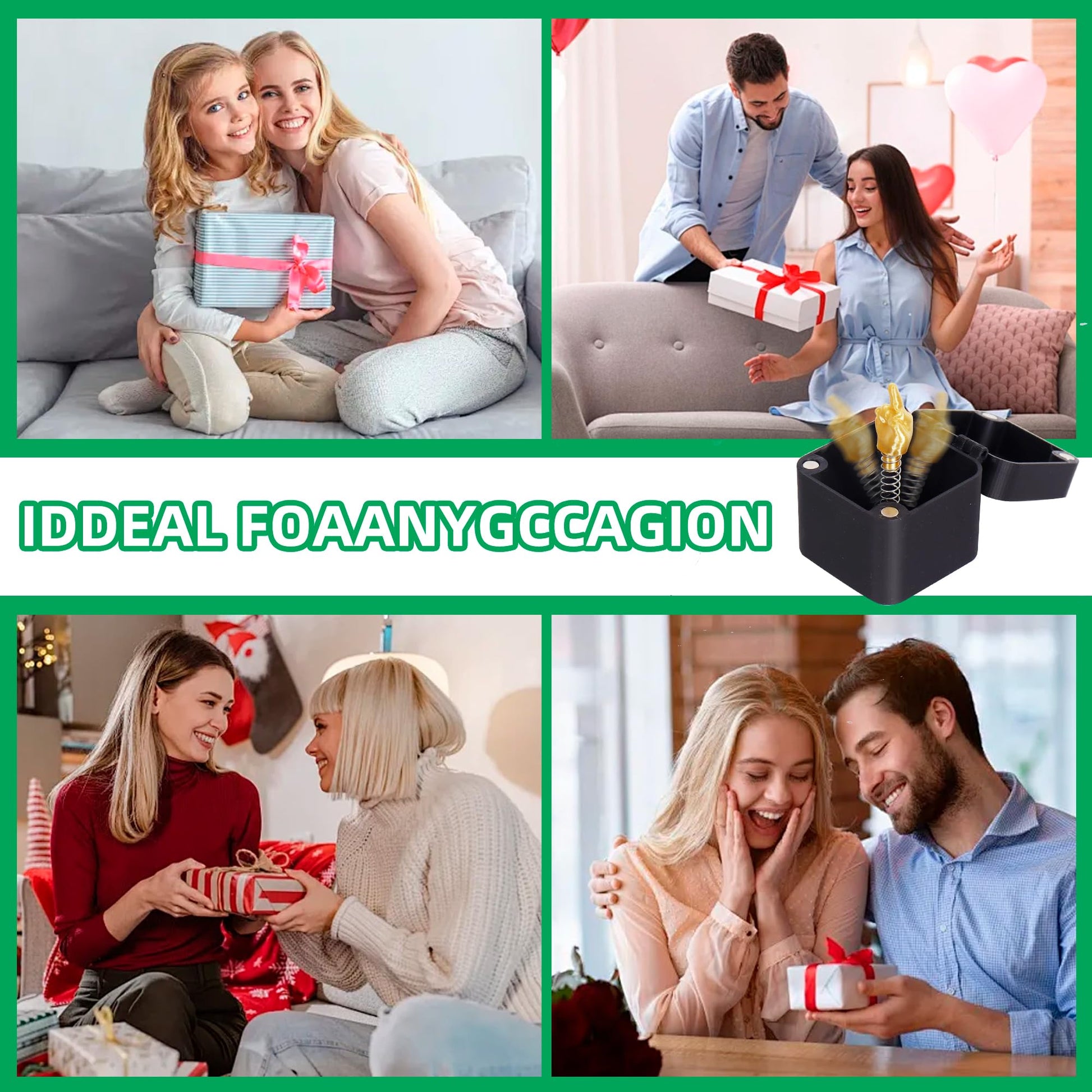Dedo medio en una caja, caja de regalo de dedo sorpresa medio, regalo emergente con caja para adultos, caja de regalo molesta, caja de regalo de broma divertida para decoración de computadora de