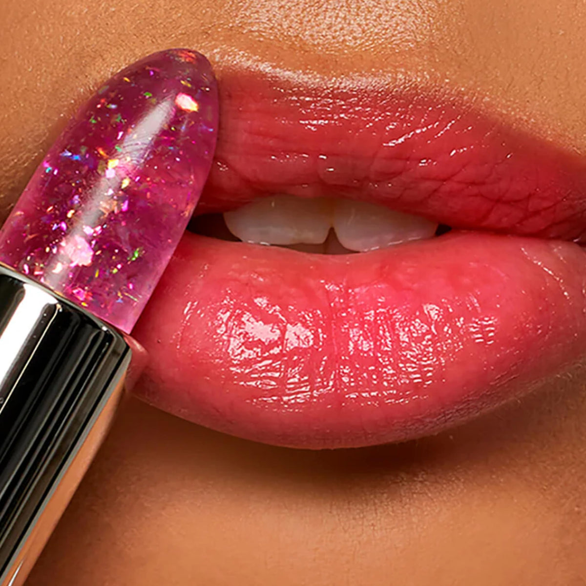 Winky Lux- Bálsamo labial Glitter Confetti, lápiz labial que cambia de color con el pH, bálsamo labial vegano y libre de crueldad animal, hidrata y da volumen, S