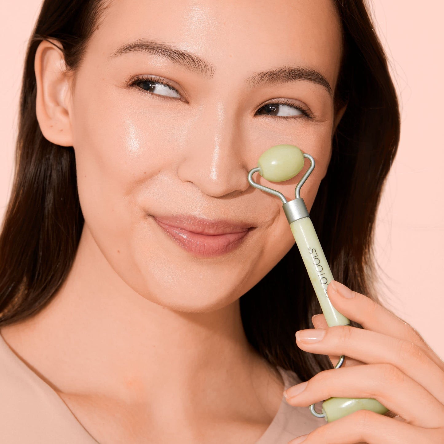 EcoTools Jade Roller and Gua sha Facial Set, rodillo facial y herramienta de masaje, 100% Jade Skin care Essential