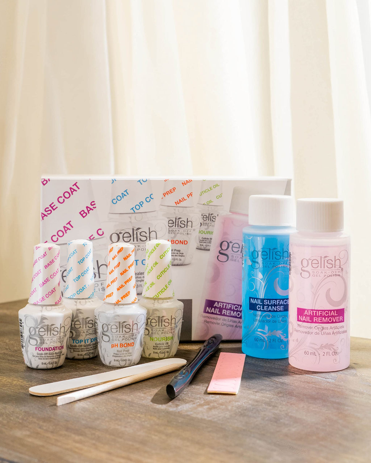 Gelish Mini Basix Gel Nail Polish Starter Kit