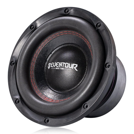 Seventour Subwoofer para coche de 8 pulgadas, 700 vatios de potencia máxima, audio para coche dual de 4 ohmios, subwoofer para coche (8" - Dual 4 ohmios)