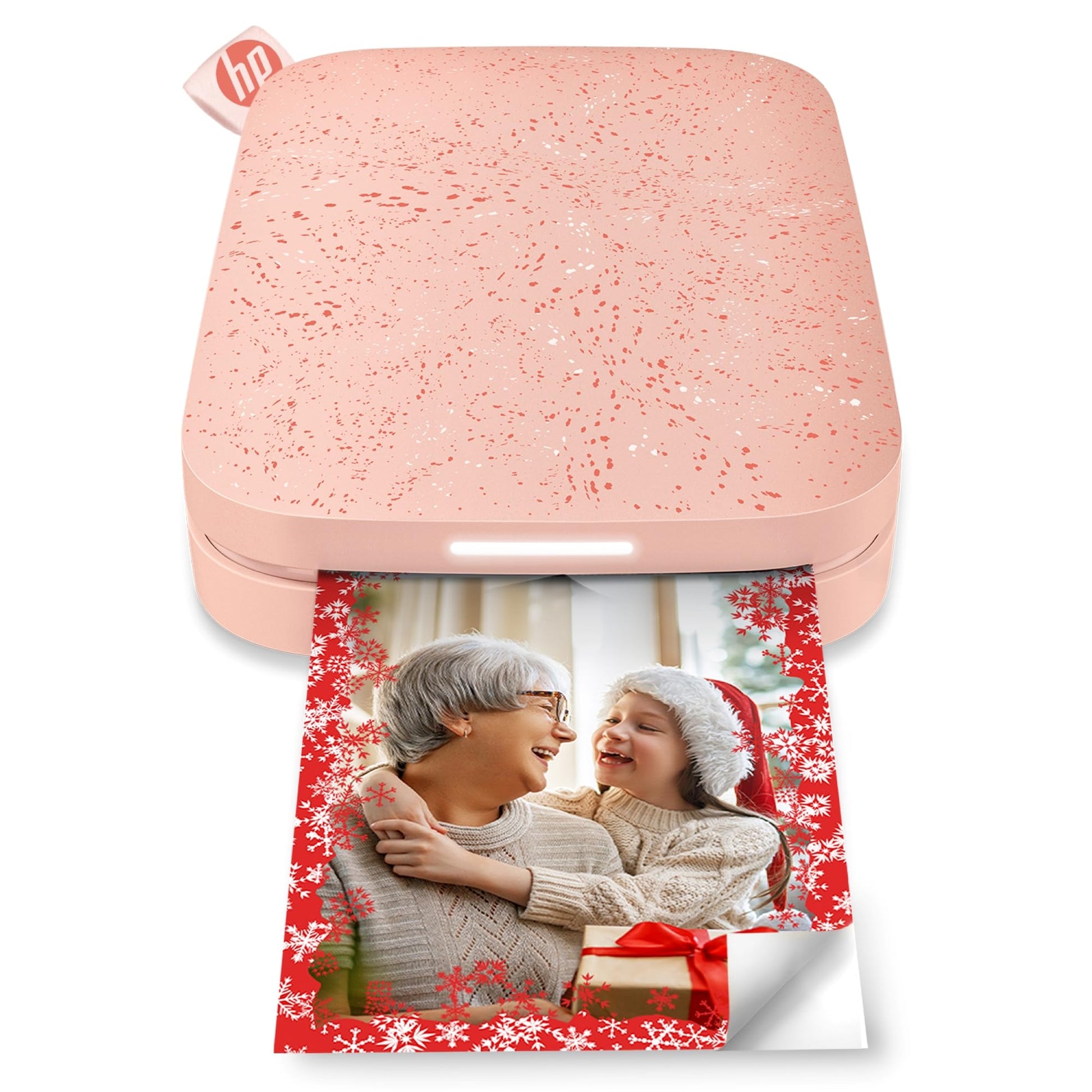 HP Sprocket 2x3 Instant Smartphone Photo Printer - Portable Color Wireless Mobile Printer - Zink Sticky-Back Photos - Print from Compatible iOS & Android Devices with Bluetooth w/App - Blush Pink