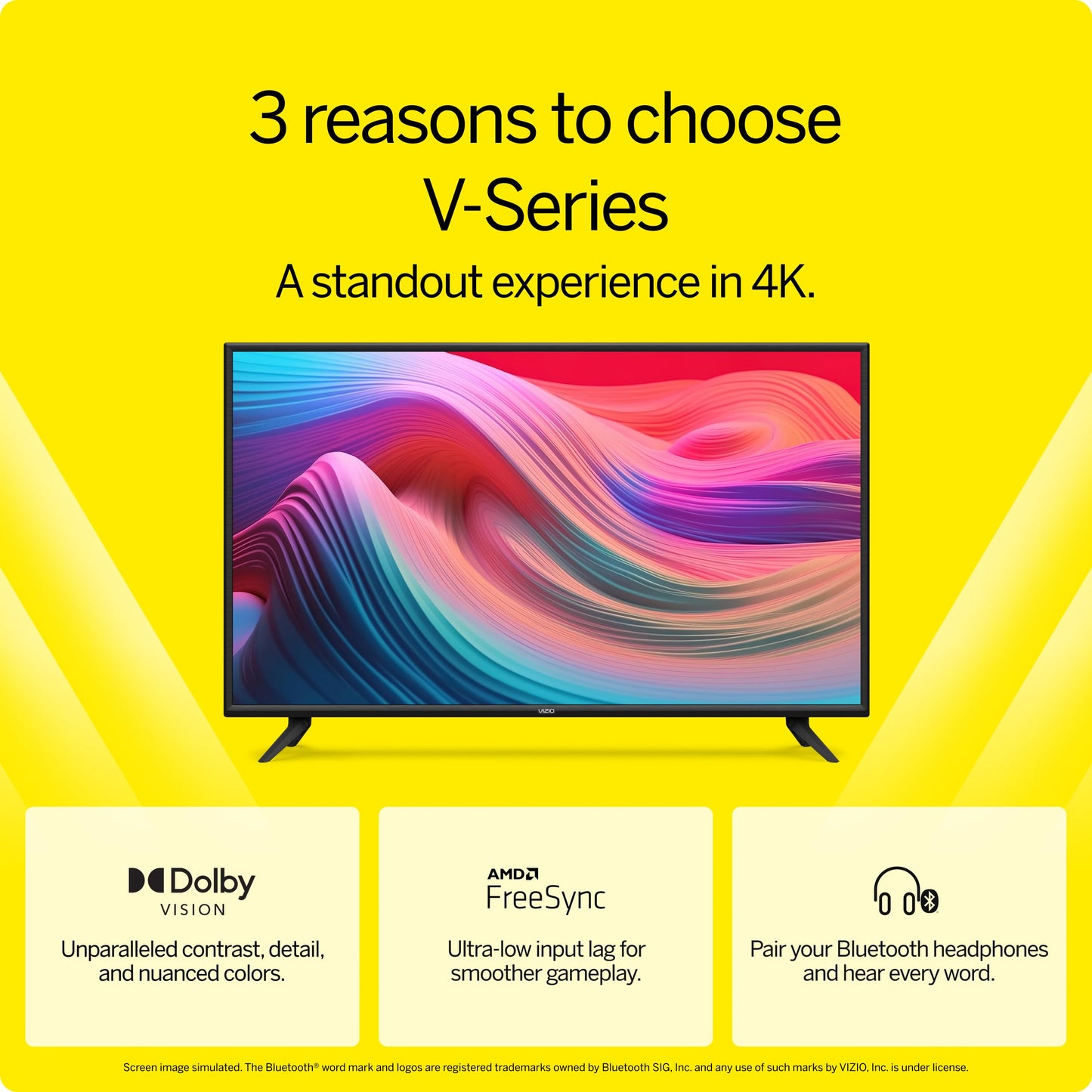 Smart TV LED 4K UHD Vizio 50 Pulgadas con Apple AirPlay y Chromecast Integrados en Negro, Modelo 2021