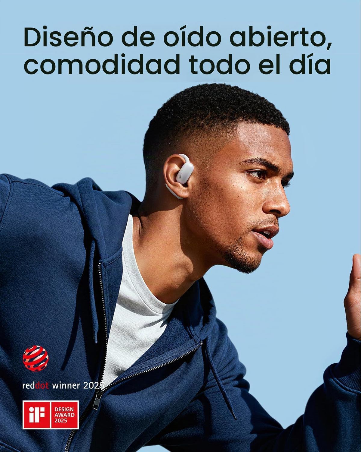 Audífonos de Oído Abierto Soundcore AeroFit 2 Blanco de Anker
