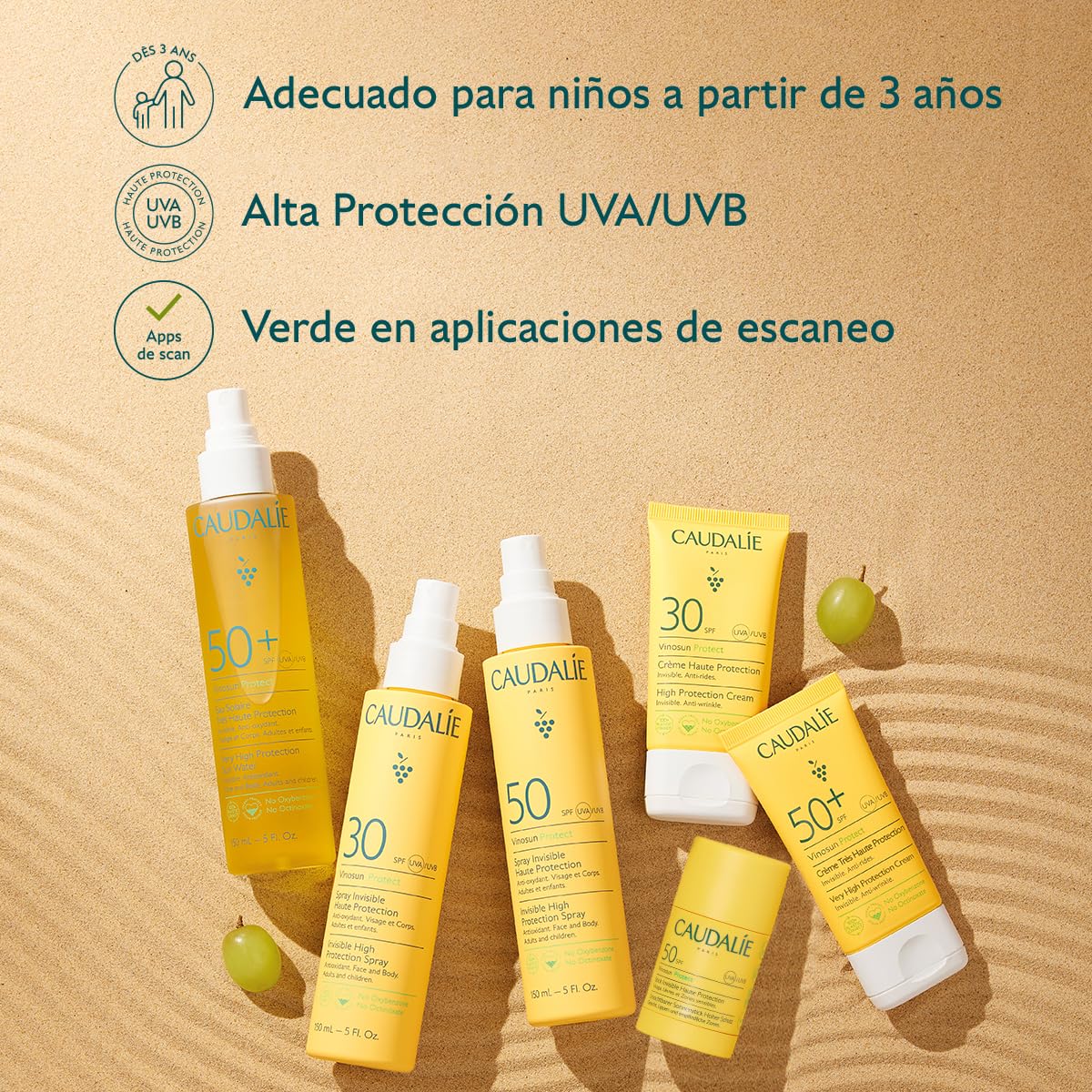 Caudalie Vinosun Protect Spray Invisible Alta Protección SPF 50