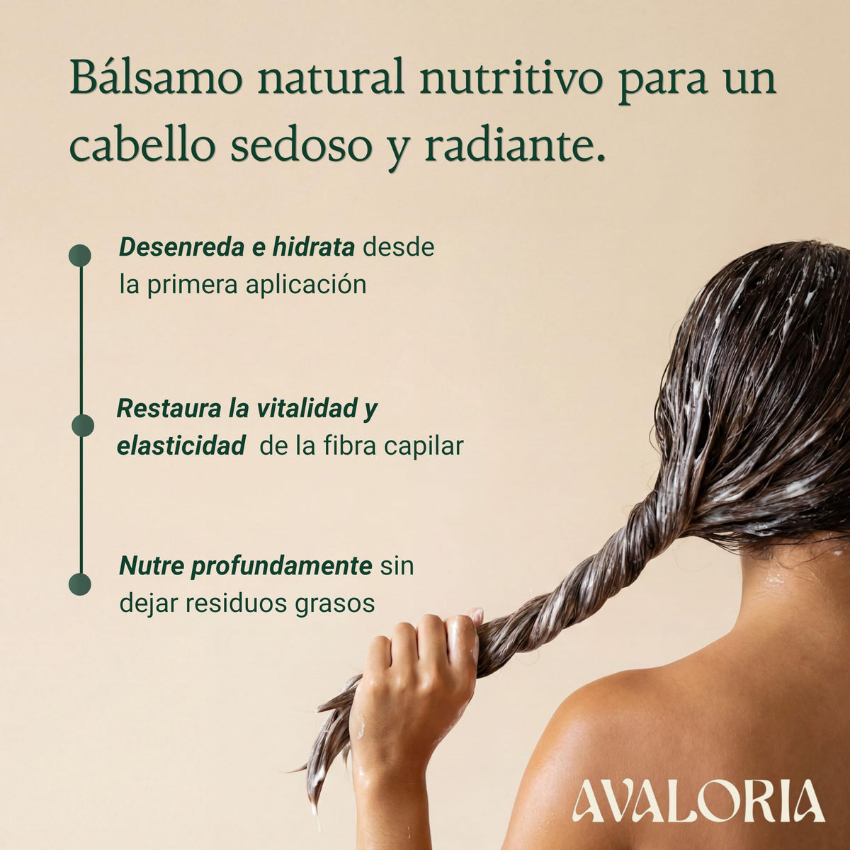 Avaloria Acondicionador Sin Sulfatos, Parabenos ni Sales – Anticaída con Romero – Extracto 100% Natural con 10 Hierbas – Hidratación, Brillo y Crecimiento – Herbal - 480 ml