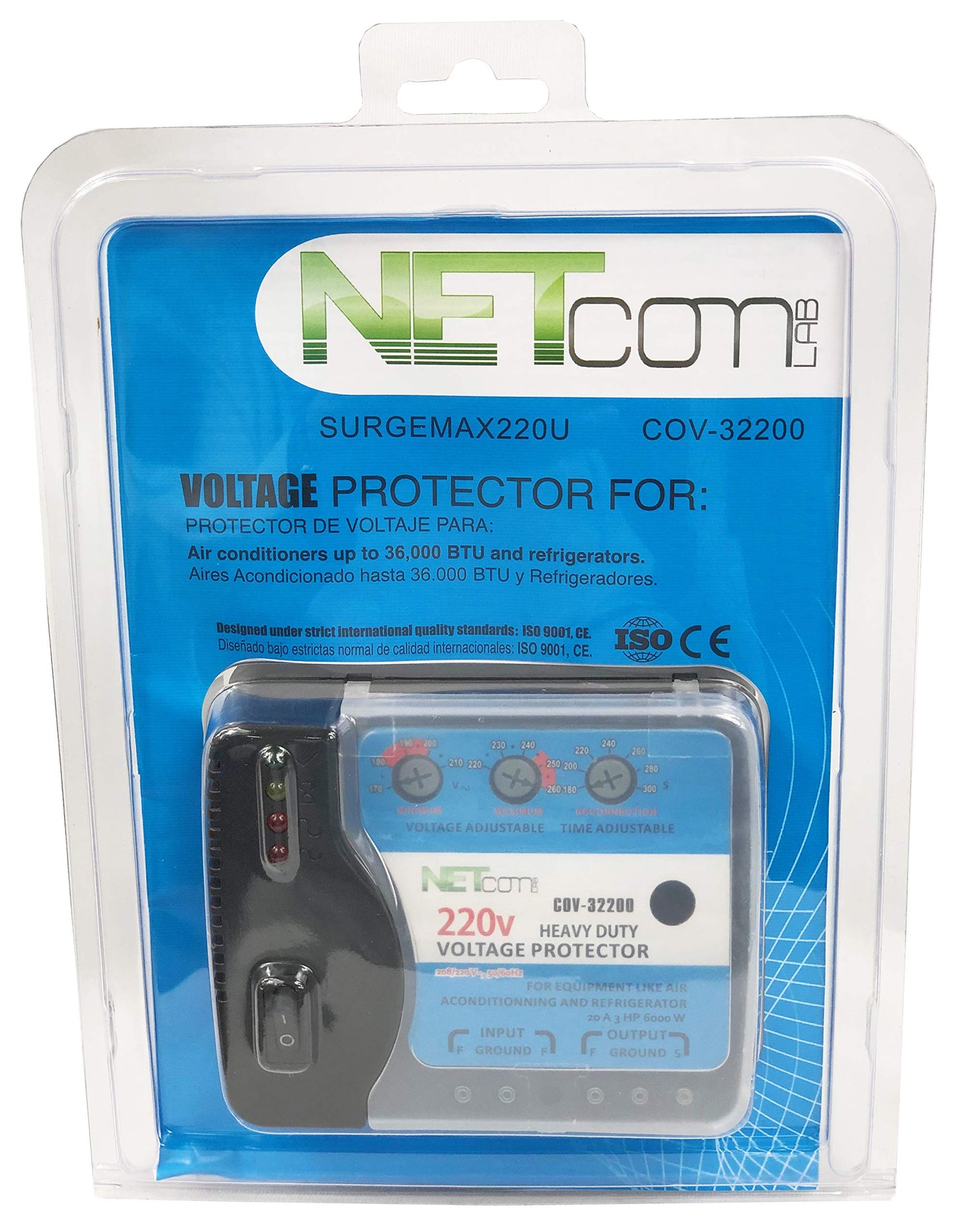 COV-32200 Protector de voltaje y sobretensión para inversor de aire acondicionado Mini Split 240 V 220 V