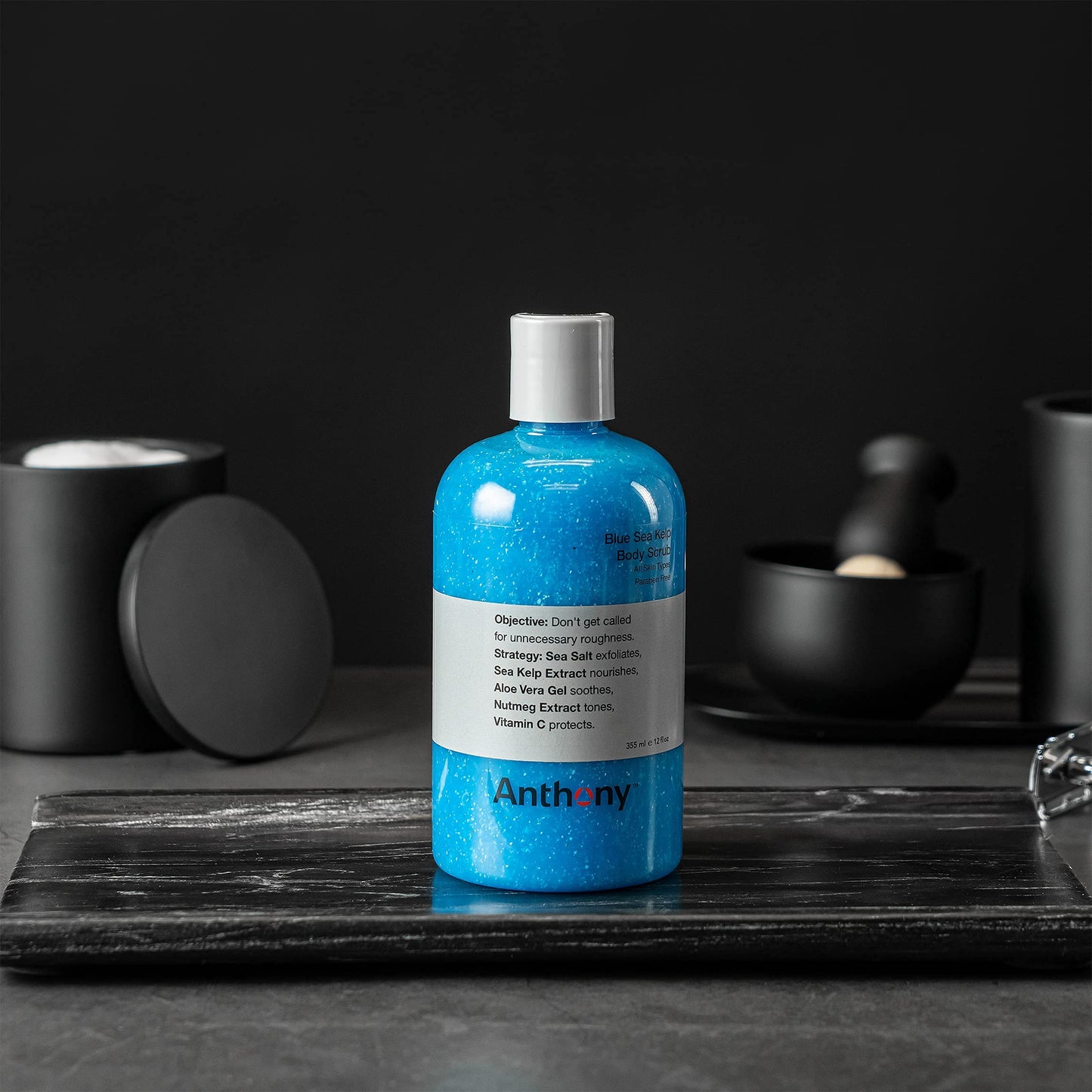 Exfoliante Corporal Anthony Azul Algas Marinas para una Piel Suave y Renovada