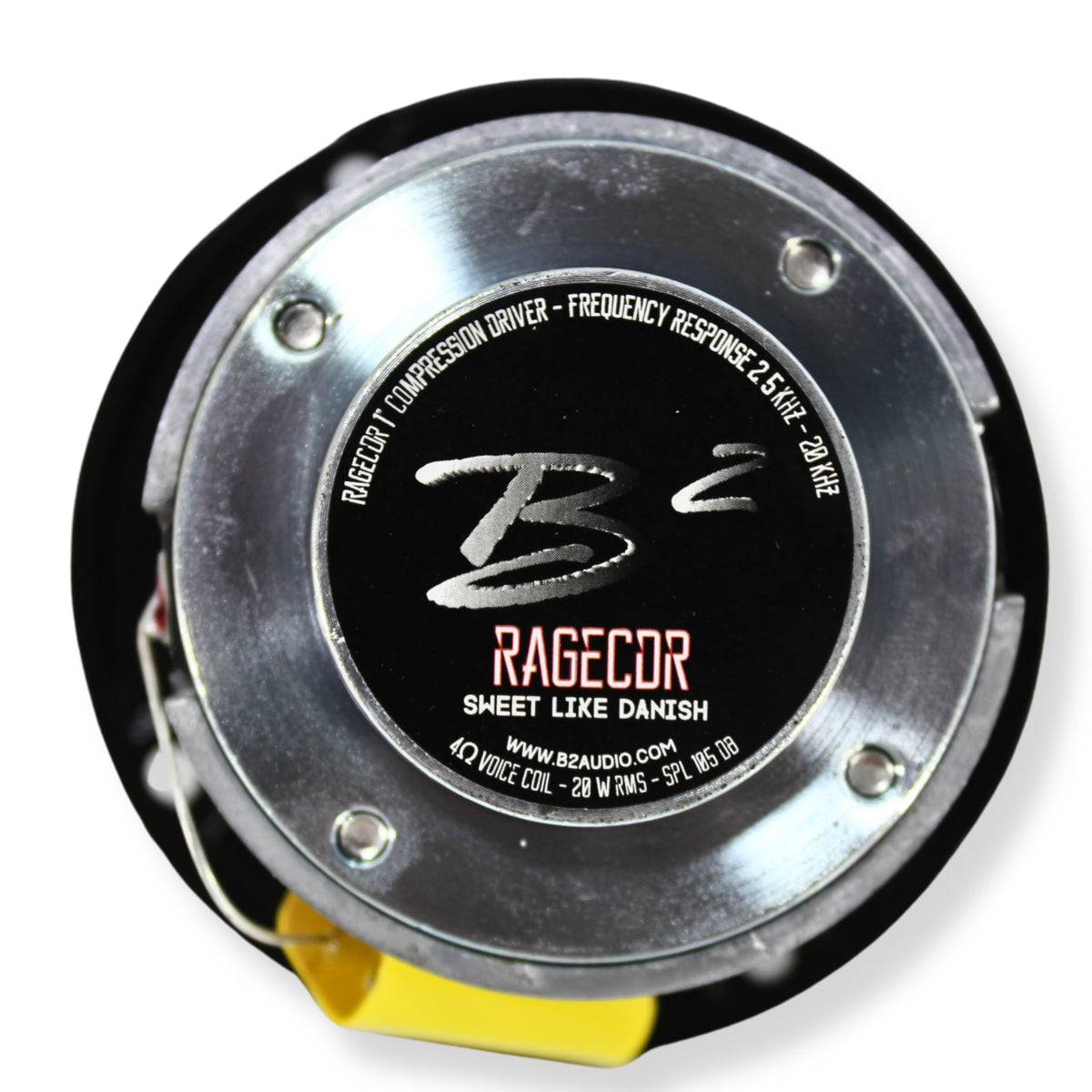 Controladores de Compresión B2 Audio RAGE Negro con Bocina de Montaje Poco Profundo 40W 1 Pulgada 4 Ohmios