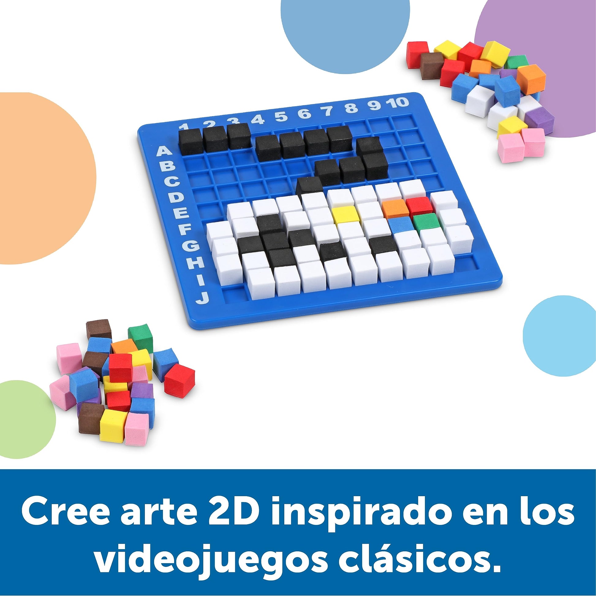 Learning Resources Stem Explorers Pixel Art Challenge, 402 Piezas, Mayores de 5 años, Juguetes Stem para Niños, Codificación Básica para Niños, Actividades Stem para el Salón de Clases