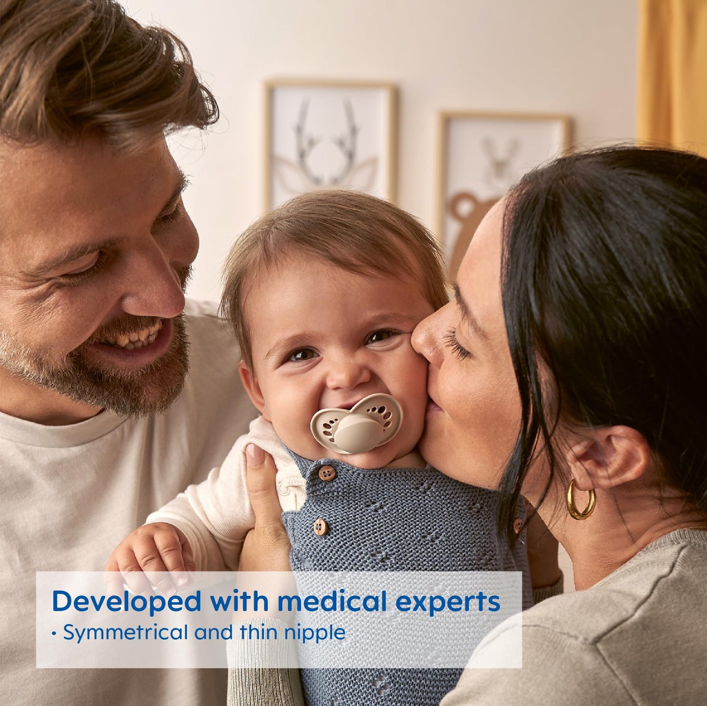MAM - Chupetes nocturnos originales para 6-16 meses, silicona sin BPA, brilla en la oscuridad, lo mejor para bebés recién nacidos, desarrollado con expertos médicos, 2 unidades, con estuche