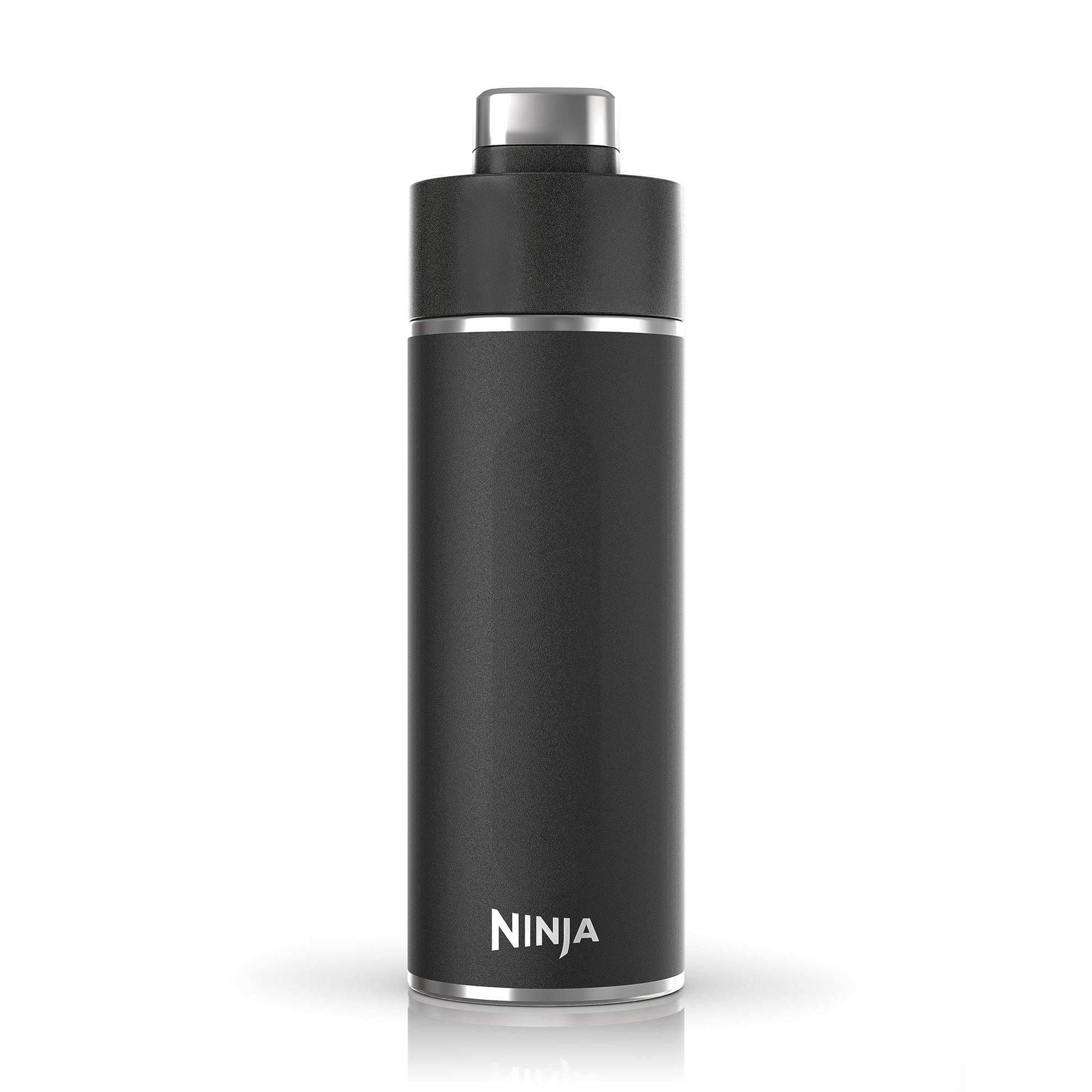 Botella de Agua Ninja Negra de Acero Inoxidable Aislada para Bebidas Gaseosas 24 Onzas