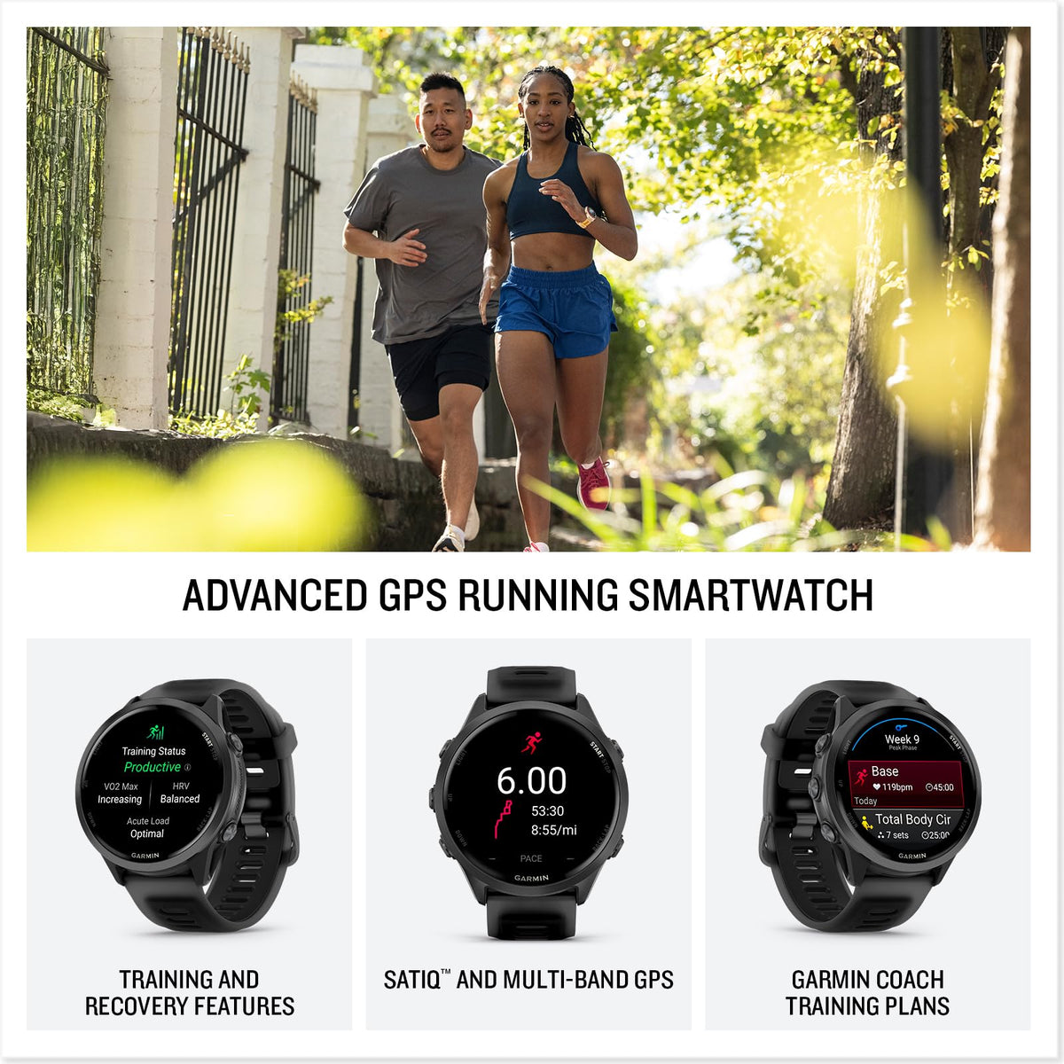 Reloj Inteligente Garmin Forerunner 570 Negro con GPS Avanzado para Correr y Triatlón