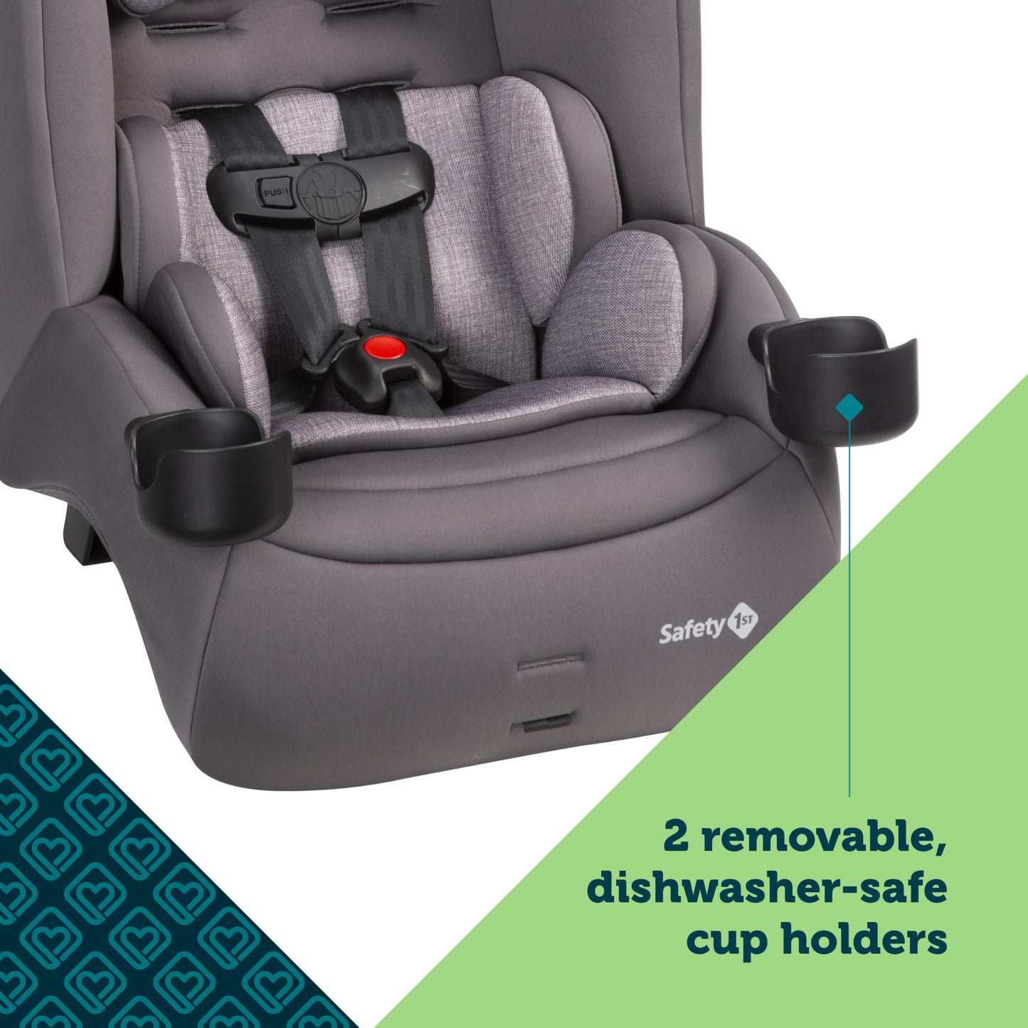 Asiento de Coche Convertible Safety 1st Jive Trasero y Frontal para Bebés y Niños Pequeños