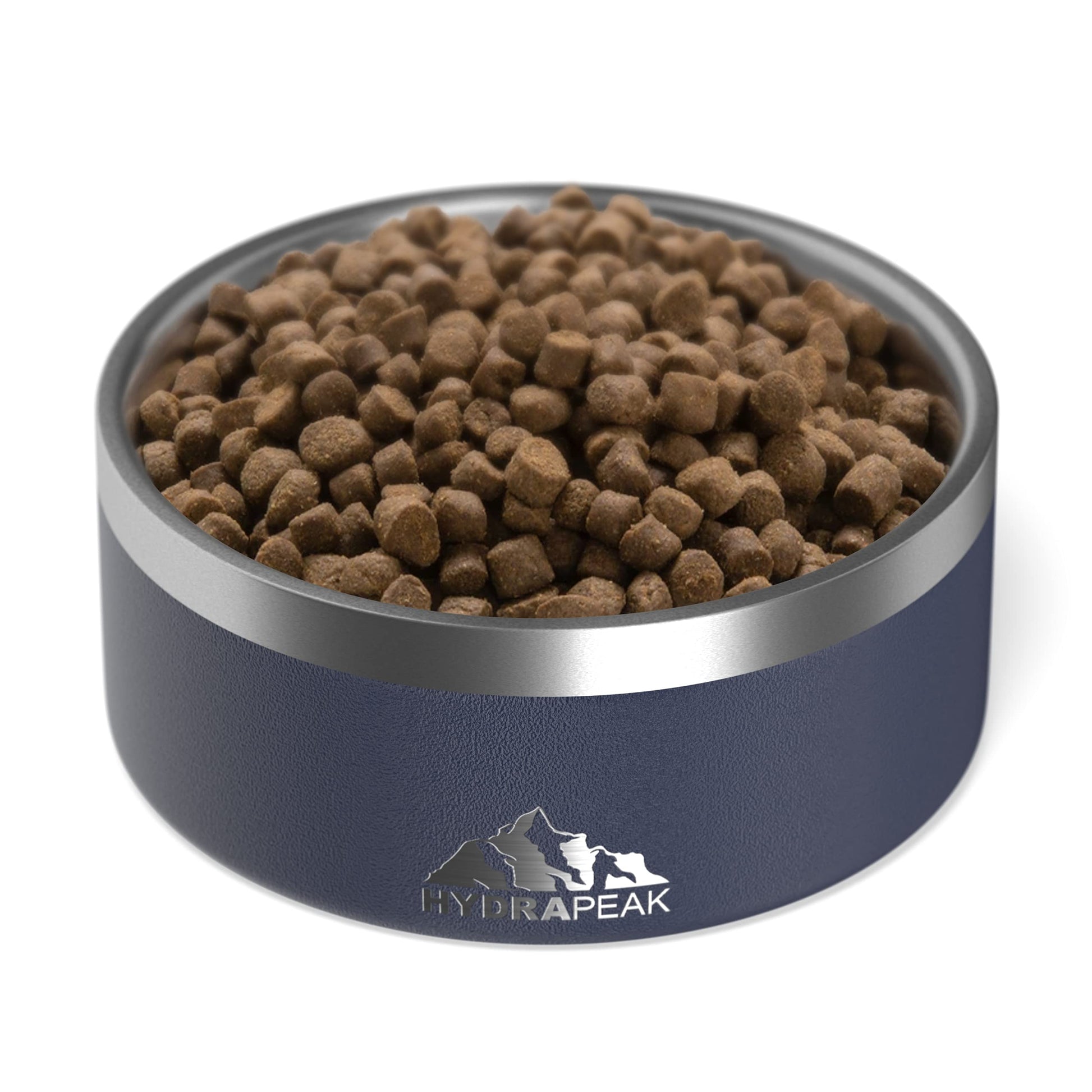 Hydrapeak Cuenco para perro, cuencos antideslizantes de acero inoxidable para agua o comida (4 tazas, azul marino)