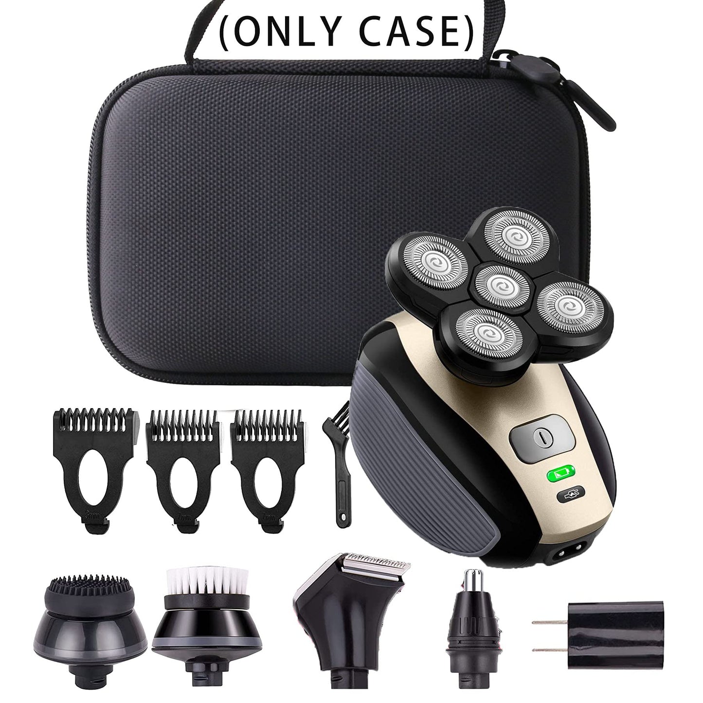 JINMEI Hard EVA Carrying Case Compatible with Men’s 5-in-1 Electric Head Shaver. (Storage Case)