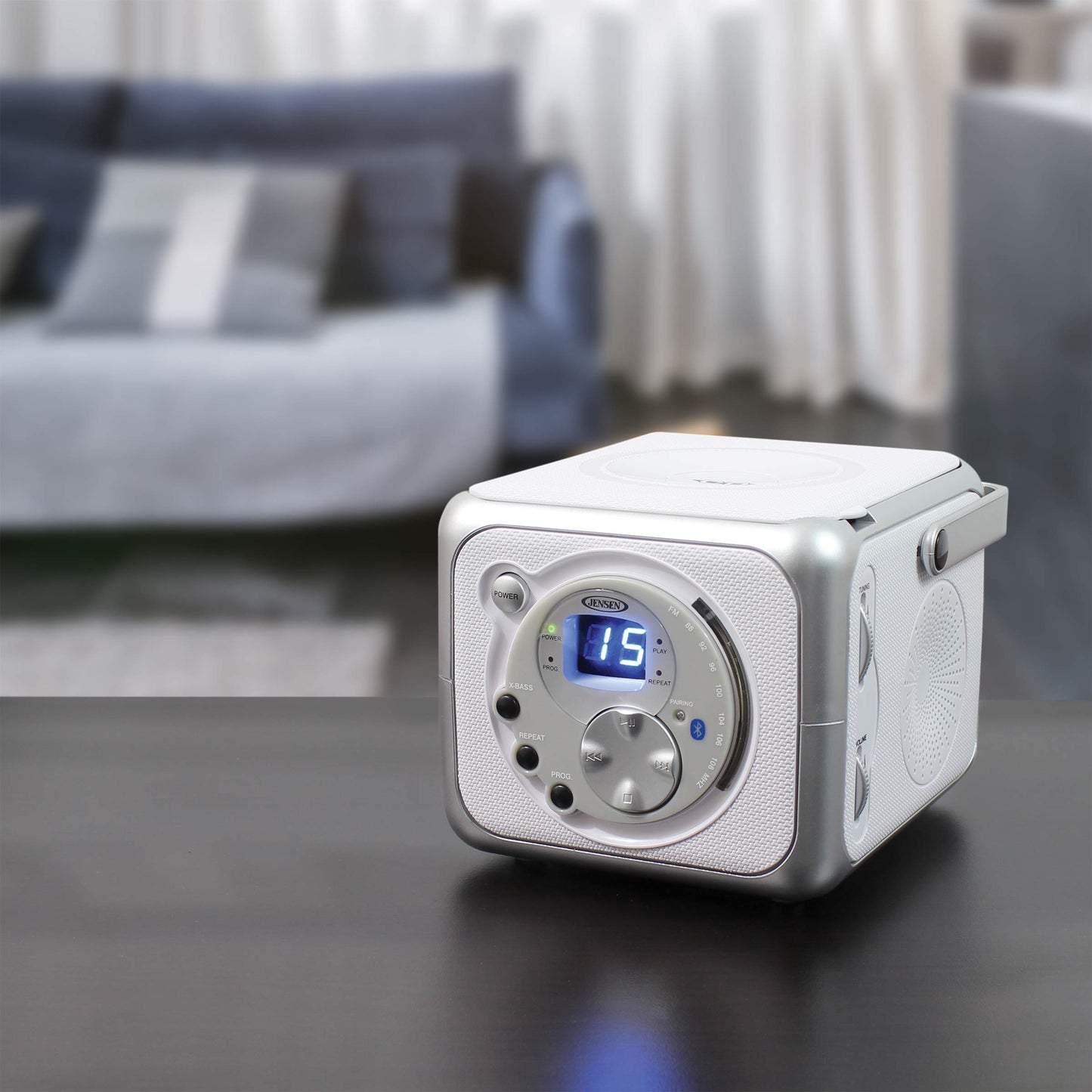 Jensen CD-555 Portable Bluetooth Stereo Music Syst