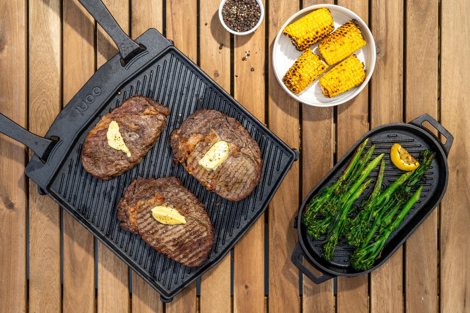 Sartén de Hierro Fundido Ooni Grizzler 31cm para Parrilla y Horno