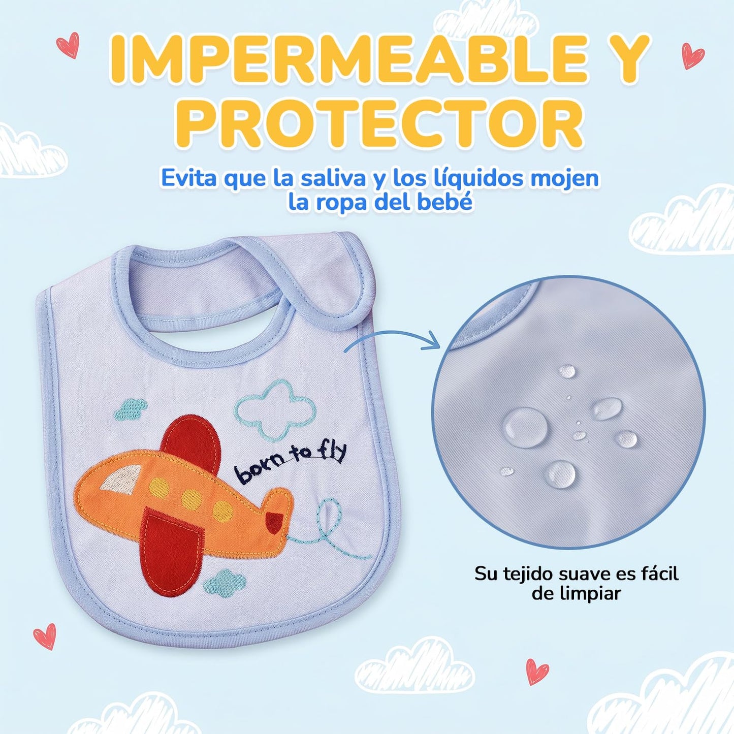 Pack de 12 Baberos para Bebé, Baberos para Comer con Estampado de Animales, Protectores contra Babeo y Comida, Suaves y Absorbentes, Ajustables para Niños y Niñas, Regalo de Baby Shower