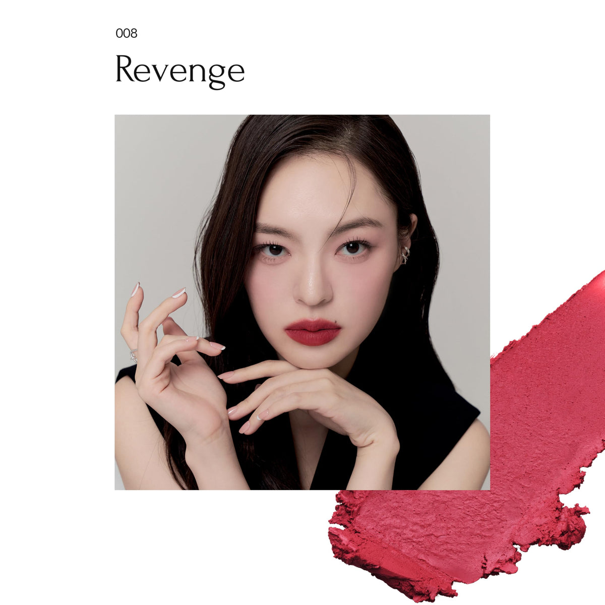 MUZIGAE MANSION - Lápiz Labial Blur De Moodwear (008 Revenge, 4G)