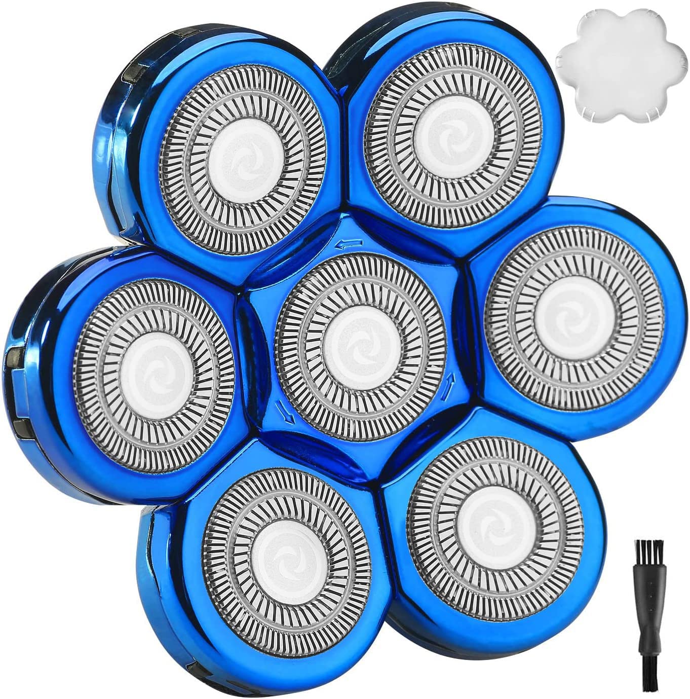 Cuchillas de repuesto para afeitadora de cabeza 7D, color azul, para Freedom Grooming AidallsWellup Vifycim Kibiy Telfun ATEEN Rozia Head afeitadora eléctrica (7 azul)
