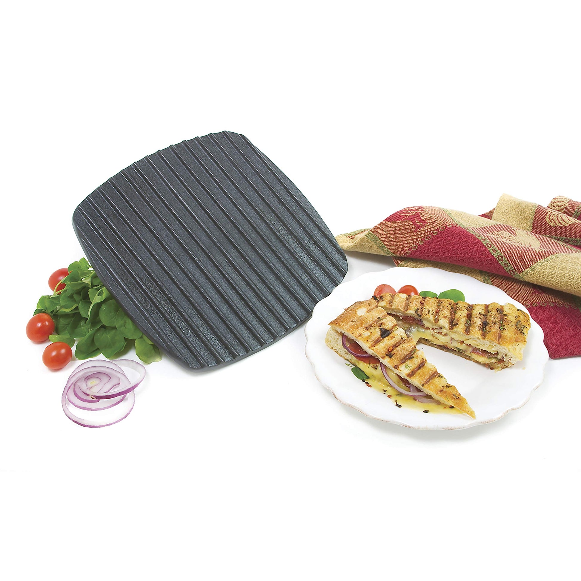 Prensa Para Sándwiches y Filete Norpro Italian Panini hierro fundido