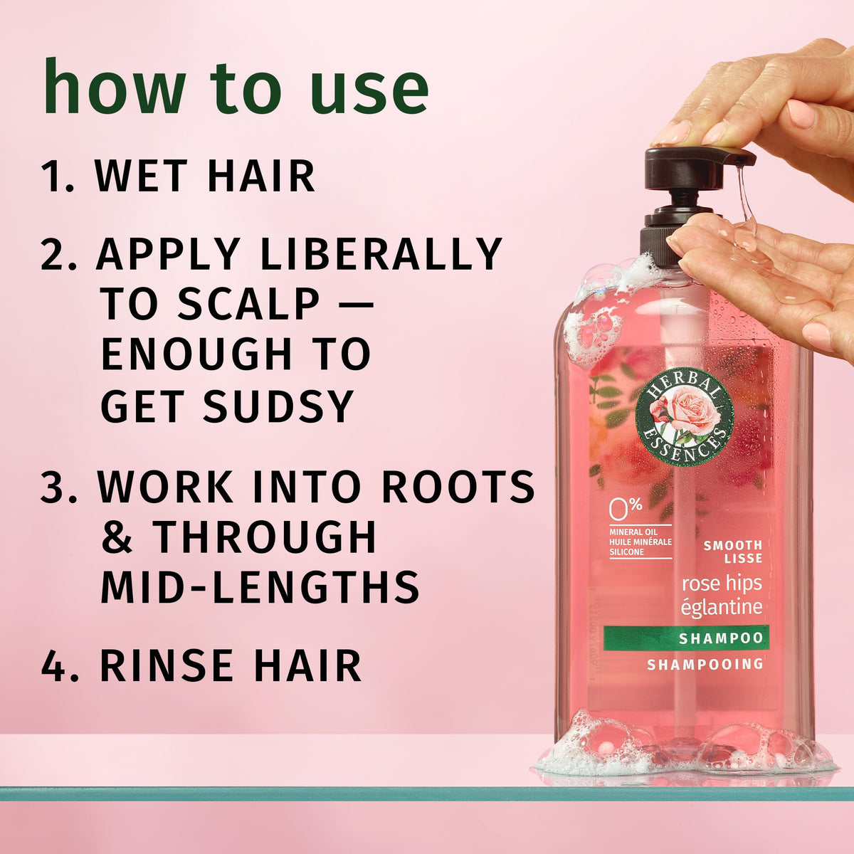 Herbal Essences Rose Hips Smooth Shampoo, 29.2 fl oz