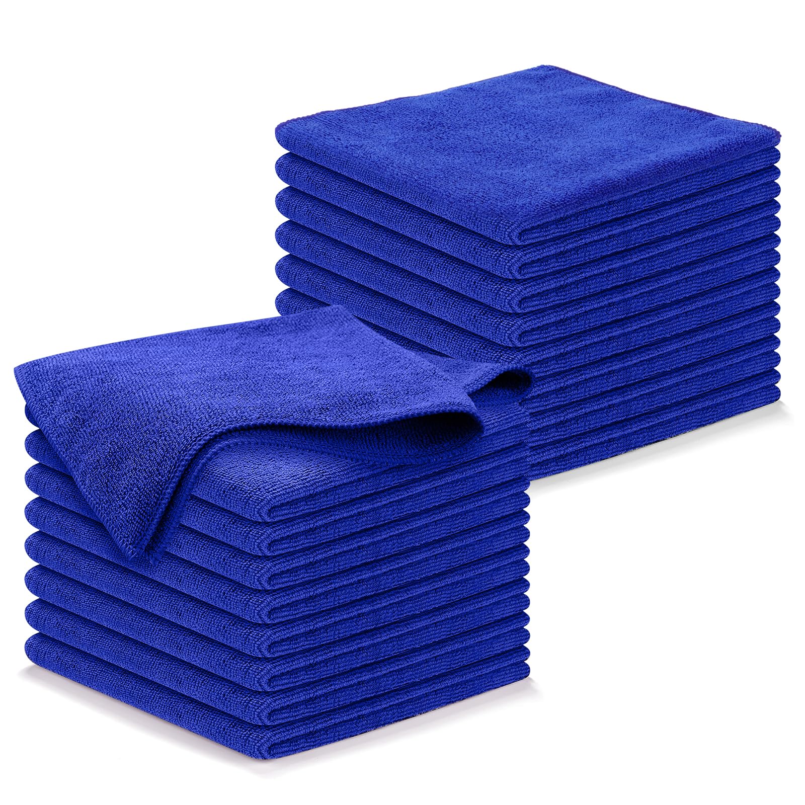 BYHANG Toallas de Microfibra para Coche 18 Piezas, Paños de Limpieza para Autos, Trapos para Lavar y Secar Carros, Suaves, Reutilizables, Absorbentes, para Interior y Exterior