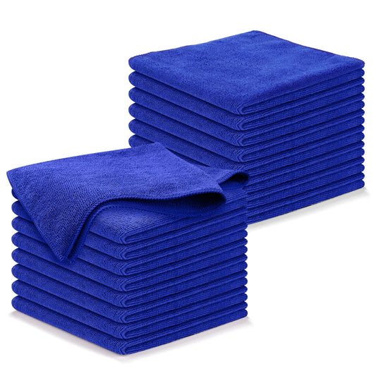 BYHANG Toallas de Microfibra para Coche 18 Piezas, Paños de Limpieza para Autos, Trapos para Lavar y Secar Carros, Suaves, Reutilizables, Absorbentes, para Interior y Exterior