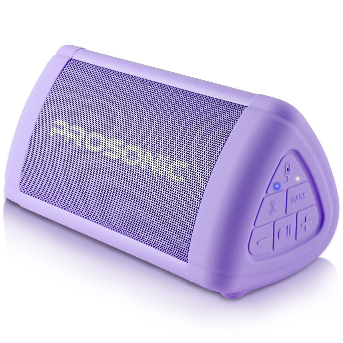 Altavoz Bluetooth Portátil Prosonic Negro con Sonido Estéreo de 10 W y Graves Intensos