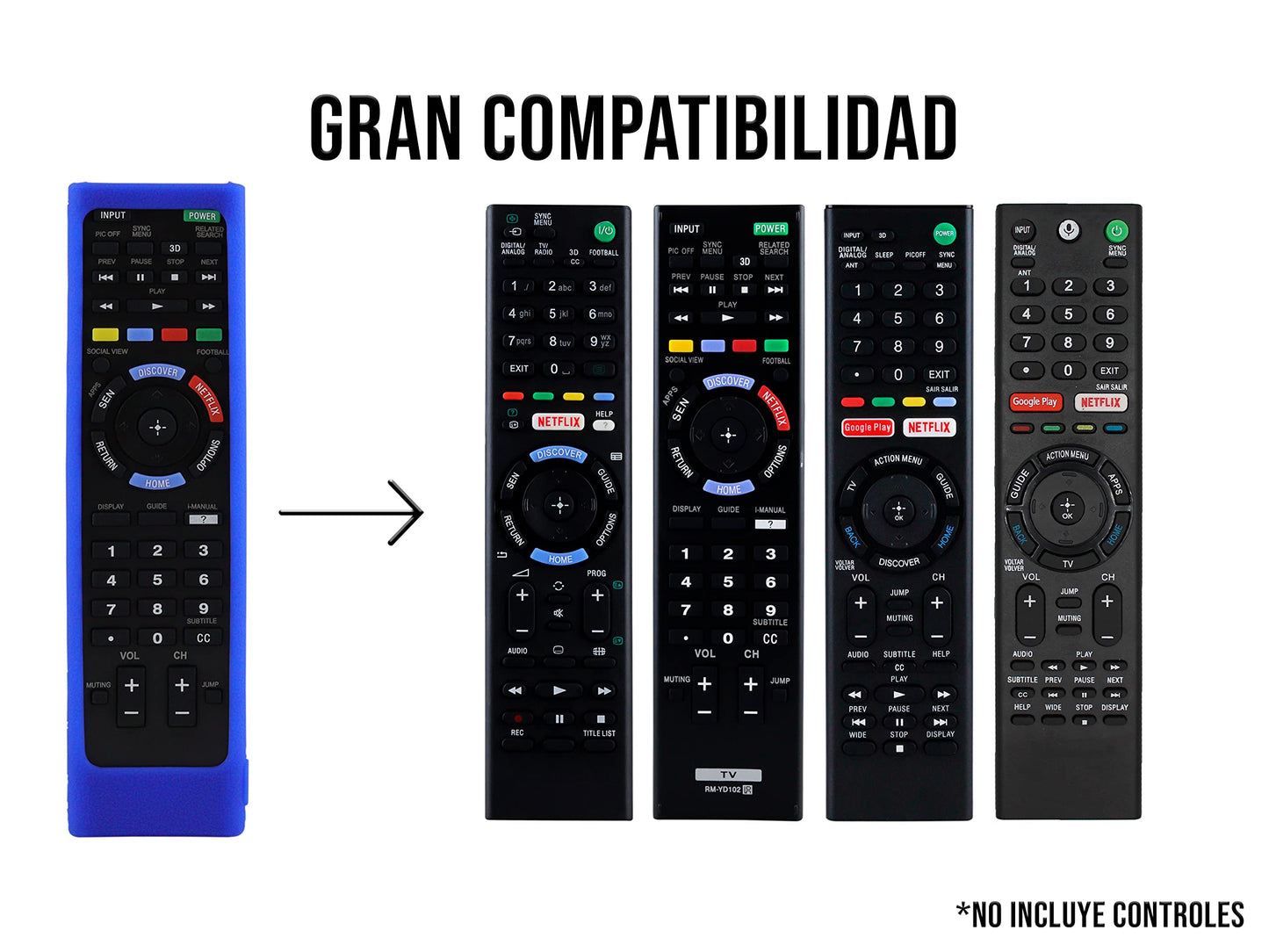CONTROL EXPERT Funda para Control Sony BRAVIA Smart TV Protector RMT-TX