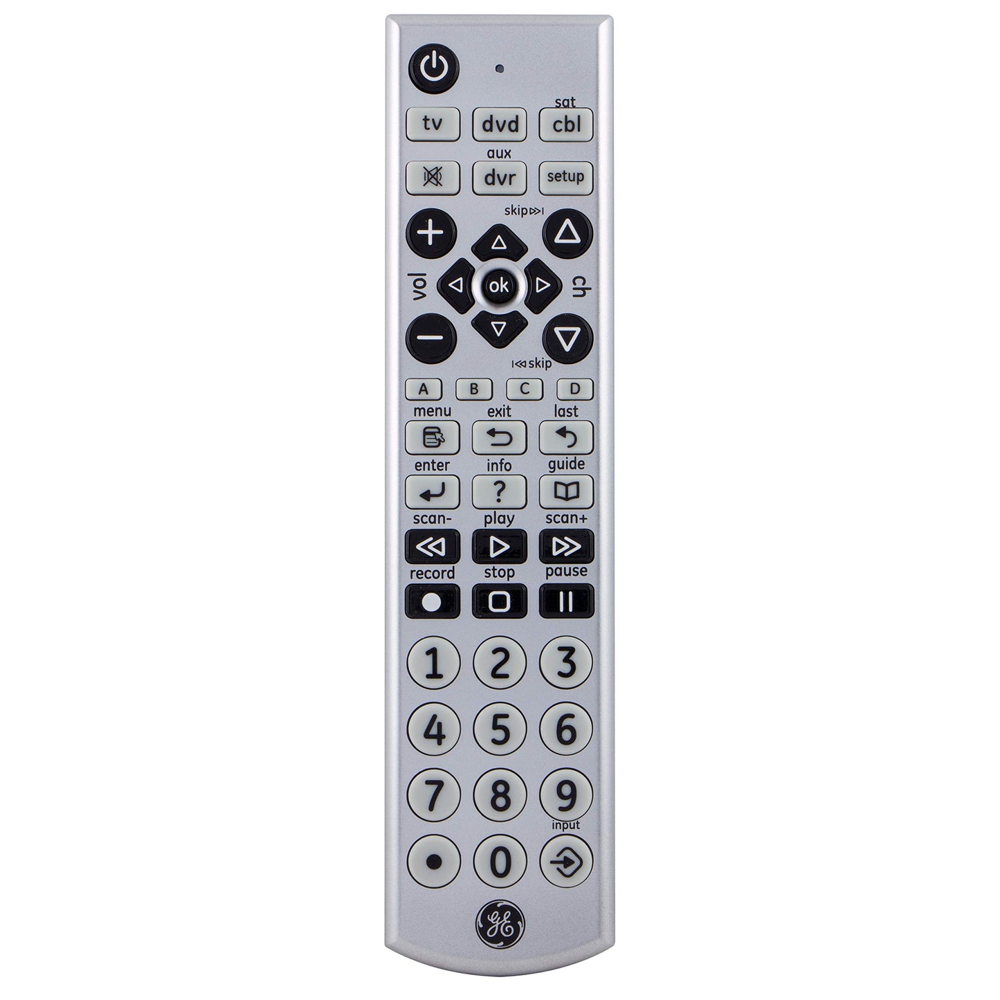 GE 34931 Universal Big Remote, Color Pack of/Paquete de 1