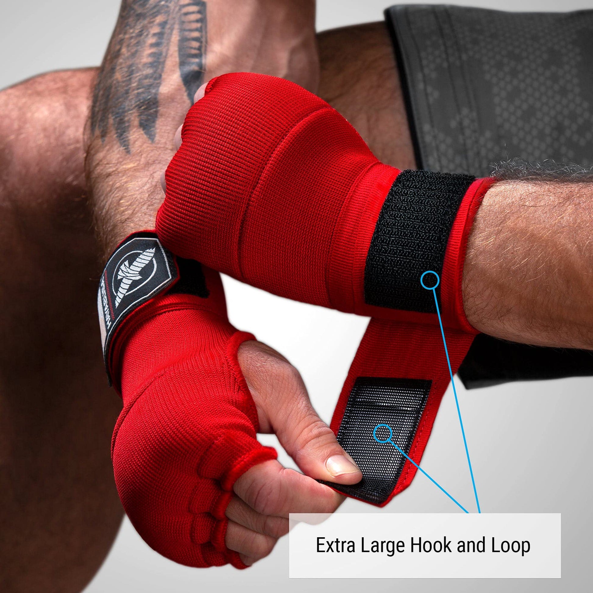 Hayabusa - Guantes de boxeo de gel, Rojo, Large