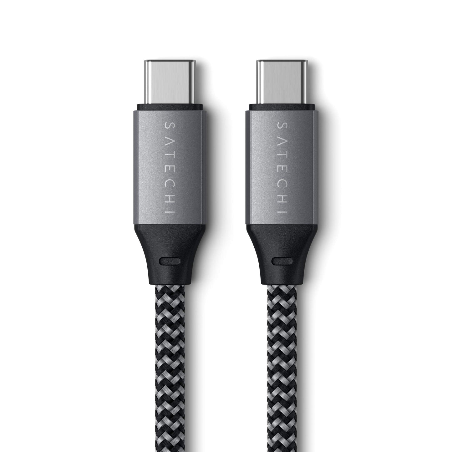 Cable de Carga USB-C Satechi Plata de 25 cm para MacBook Pro/Air M2 M1 iPad Pro/Air M2 Mac Mini iMac M1