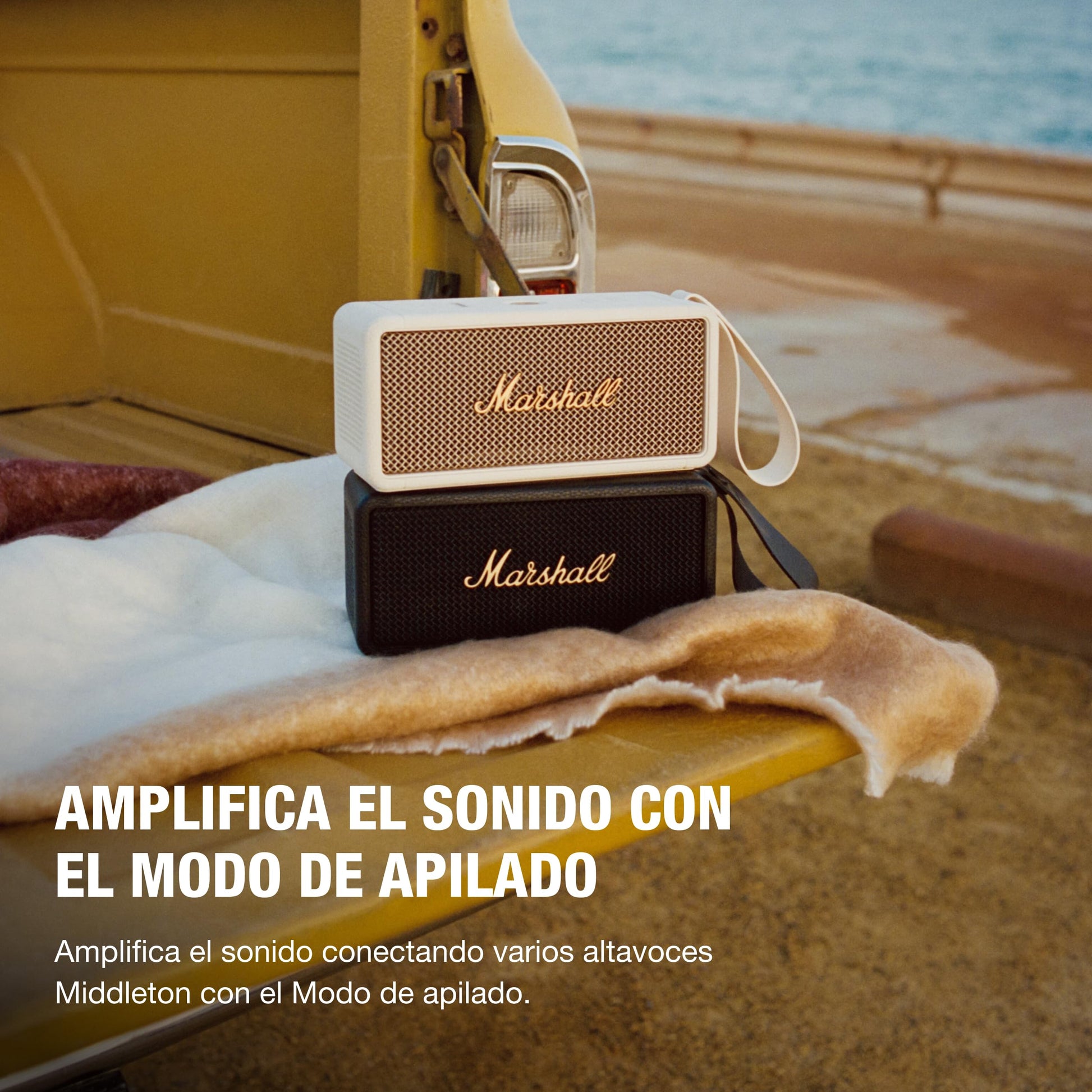 Marshall Middleton Bluetooth Bocina Portátil - Blanco