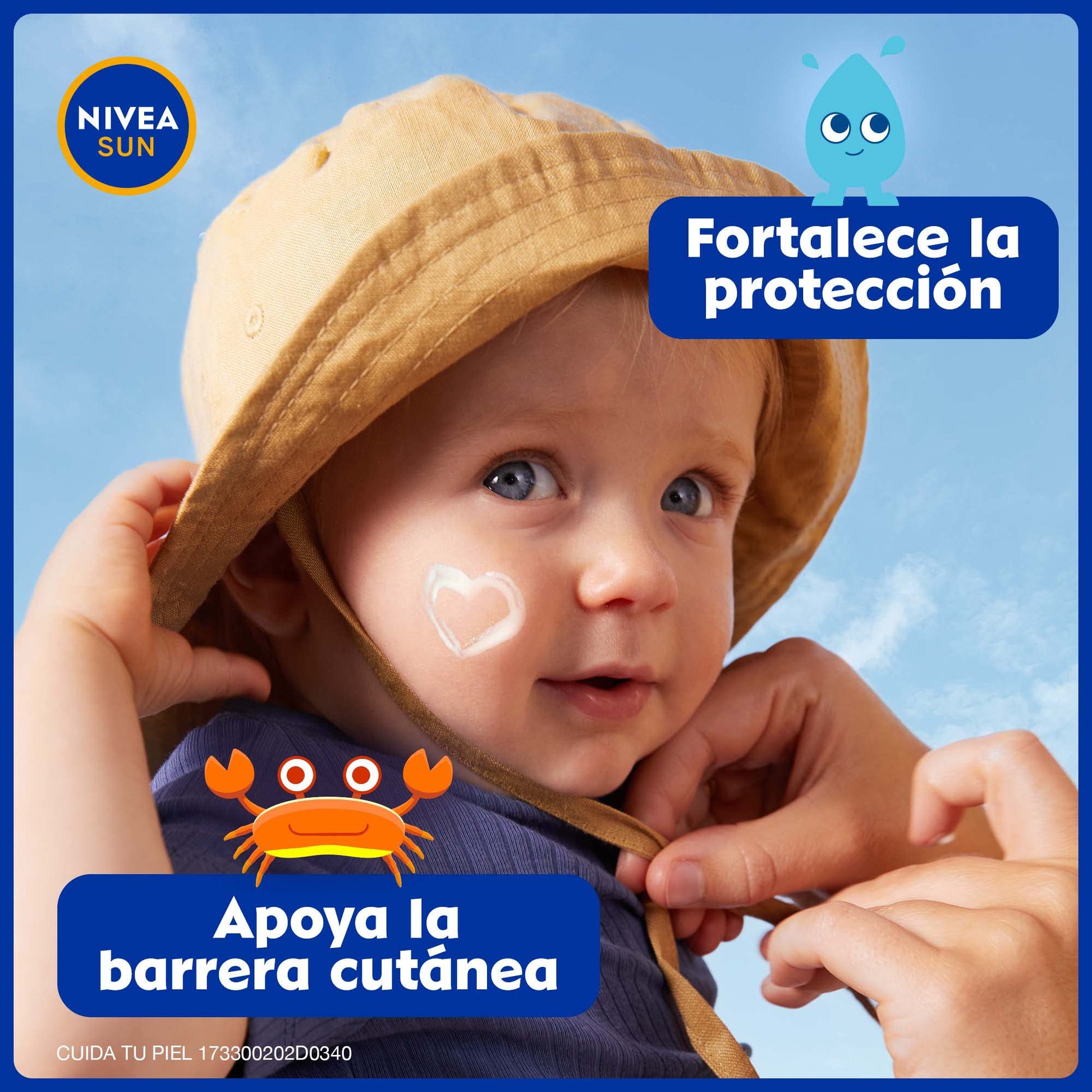 Protector Solar en Spray NIVEA Kids FPS 50+ Resistente al Agua para Piel Sensible