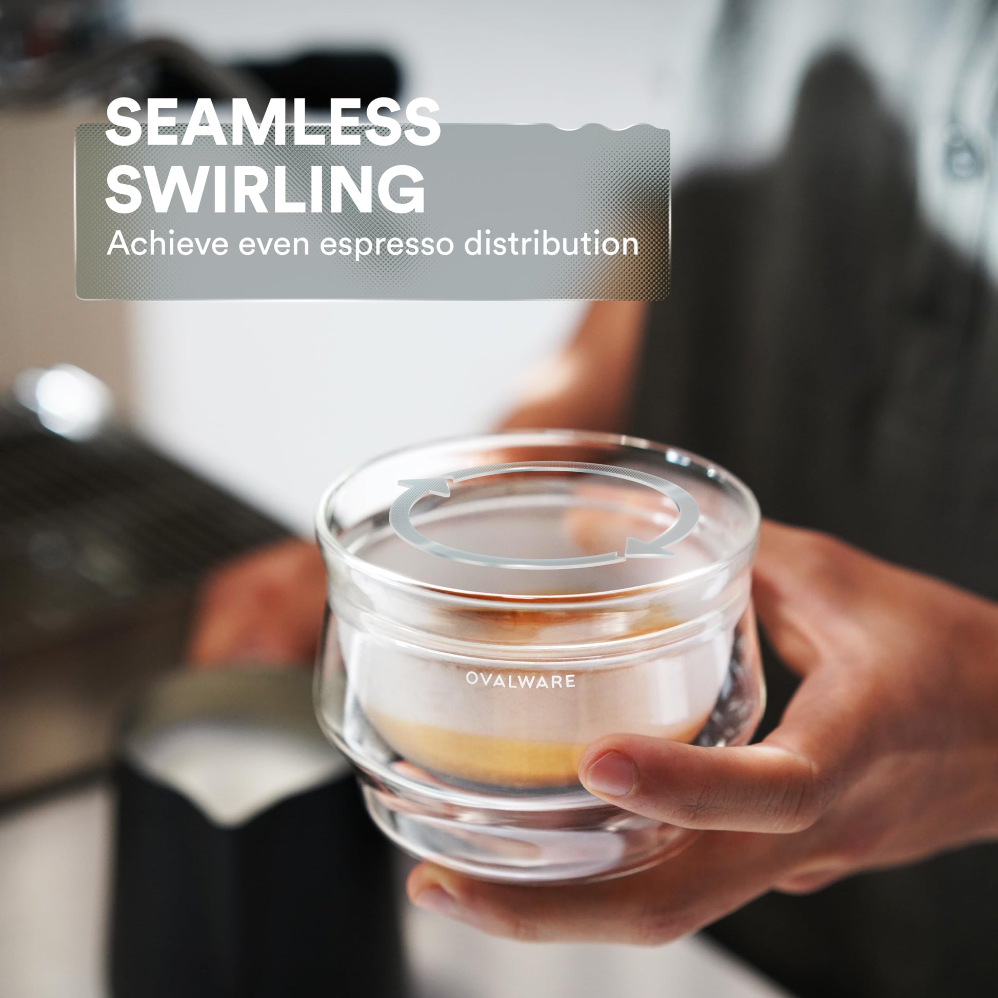 Juego de Vasos de Café ovalware Blanco con Doble Pared de 8.5 Onzas para Bebidas Frías y Calientes