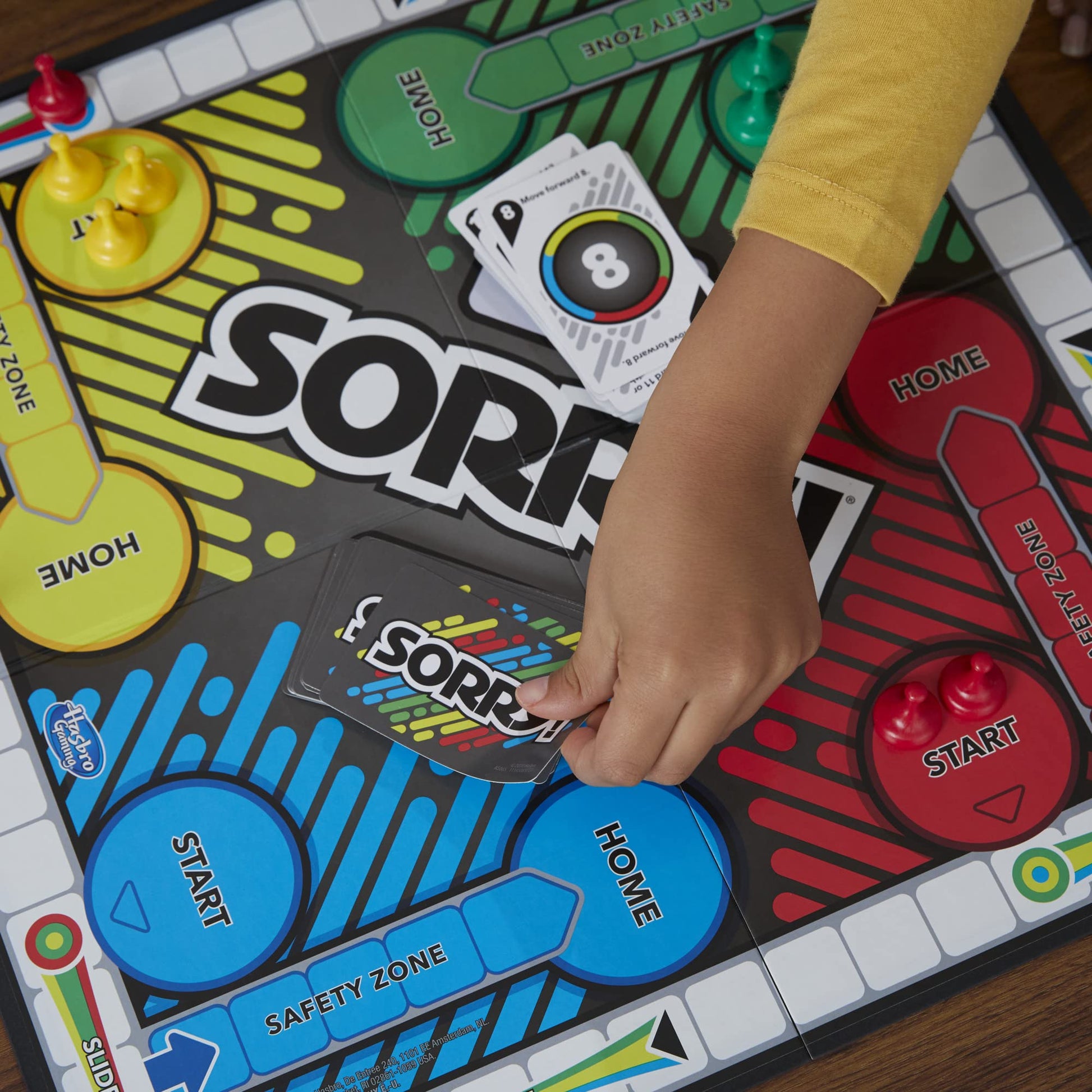 Juego Sorry! Hasbro Multicolor Versión Clásica para Niños