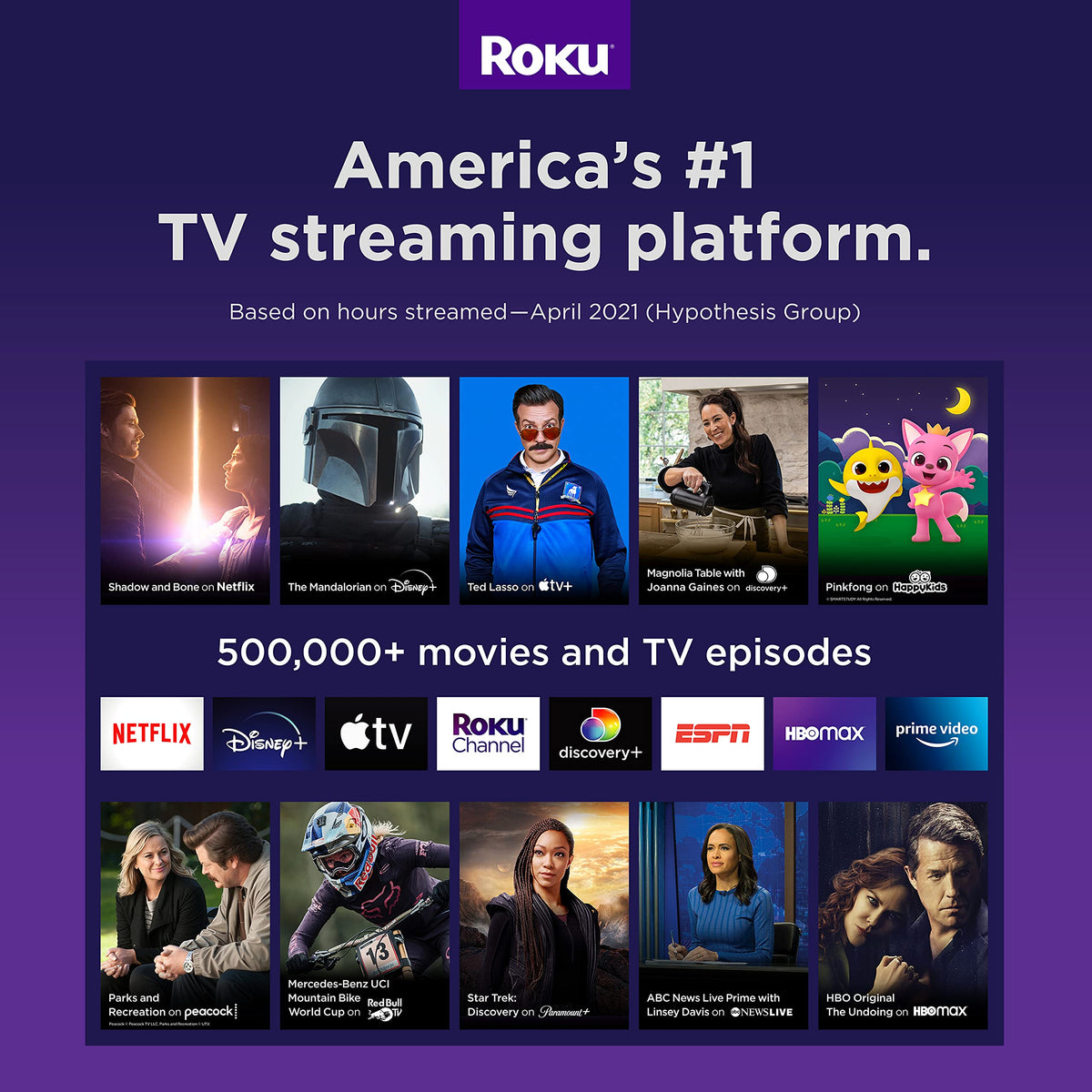 Barra de Sonido Inteligente Roku Negro con Reproductor Multimedia 4K/HD/HDR y Control de Voz Roku