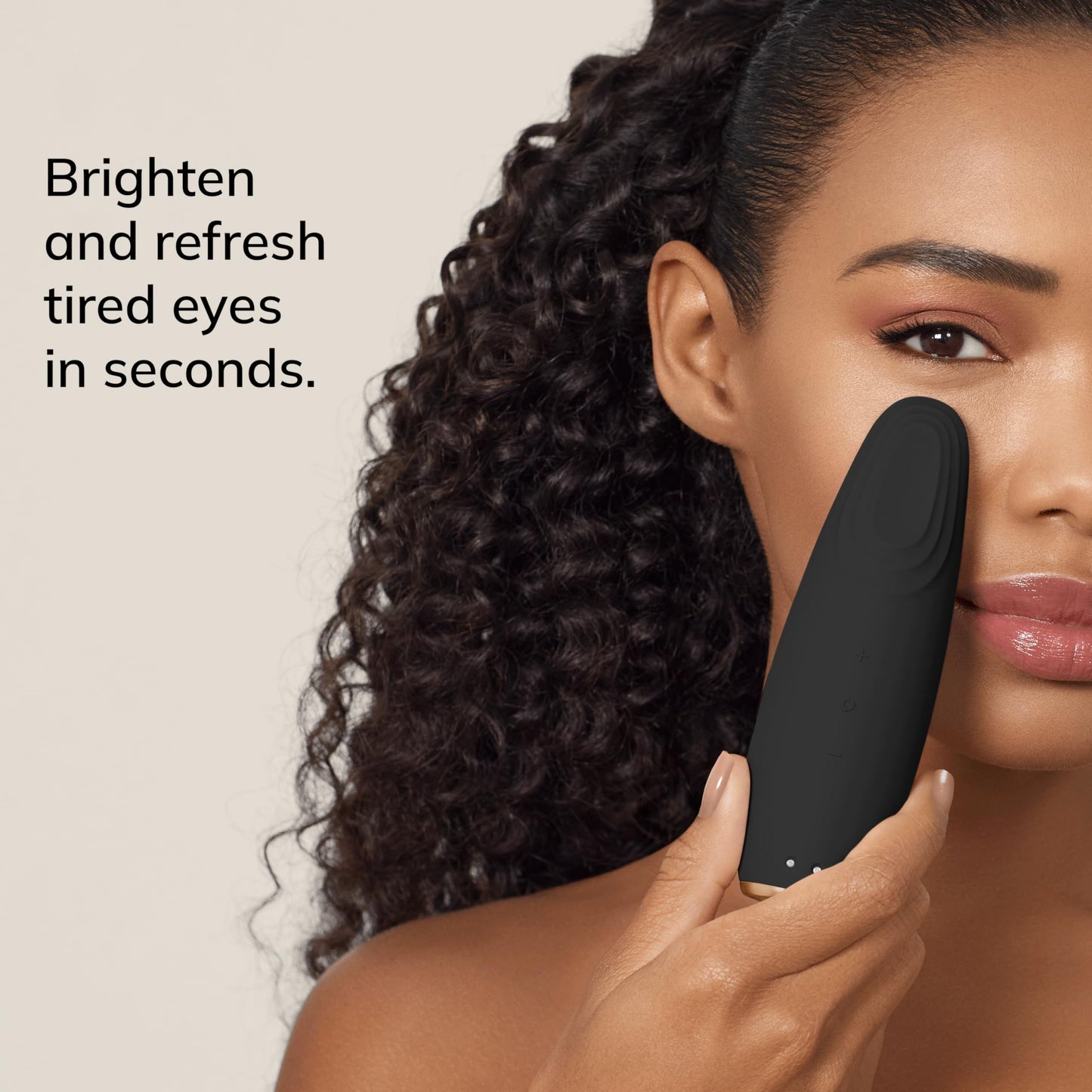 GESKE | SmartAppGuided™ Warm & Cool Eye Energizer | 6 en 1 | Masajeador de ojos | Masajeador anti ojeras | Eliminar bolsas y párpados caídos | Masaje ocular eléctrico
