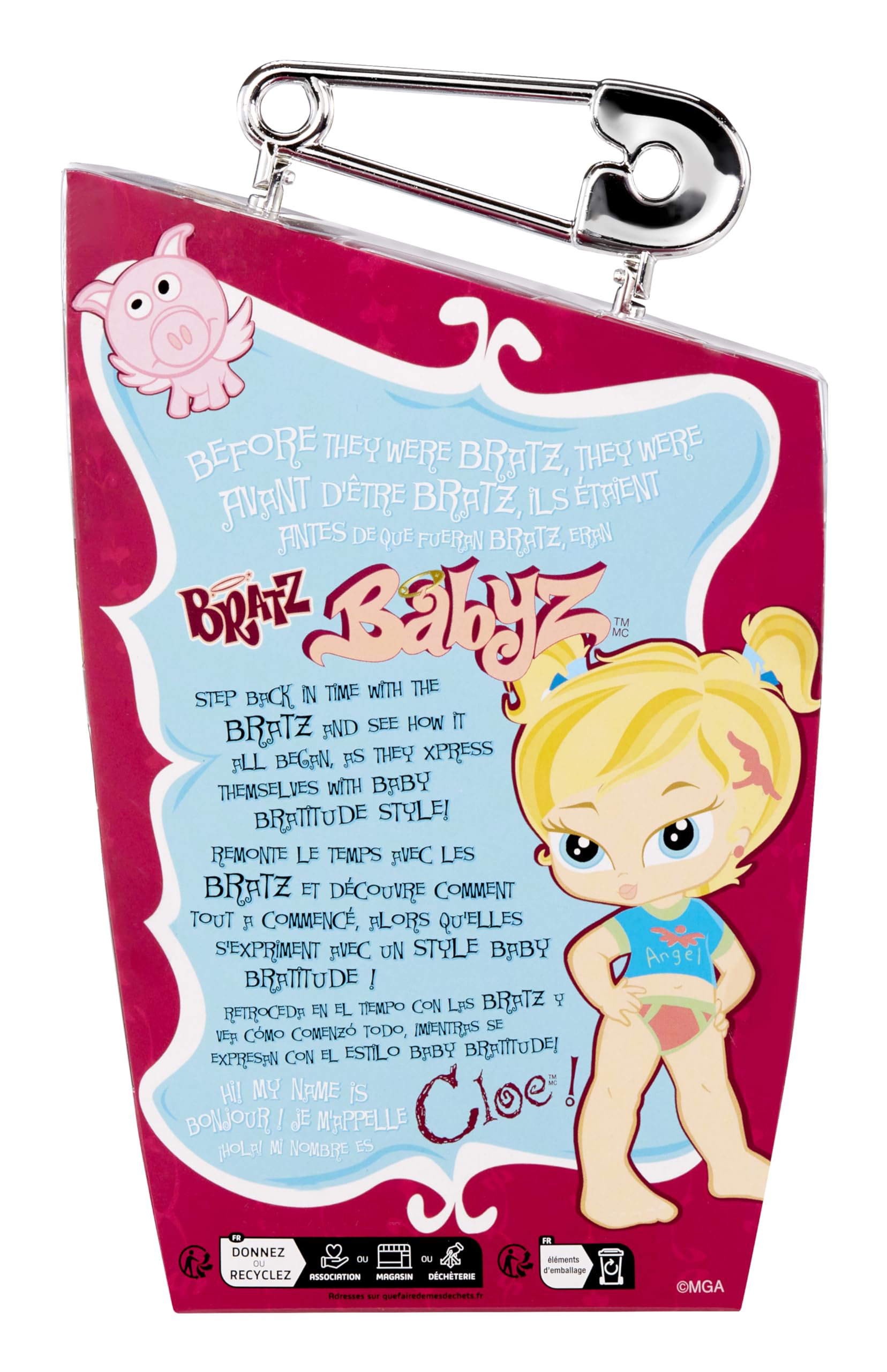 Bratz Babyz Muñeca de Moda Coleccionable - Cloe - con Ropa Real y Mascota - Juguete para niños y niñas - Edad: 6+ años